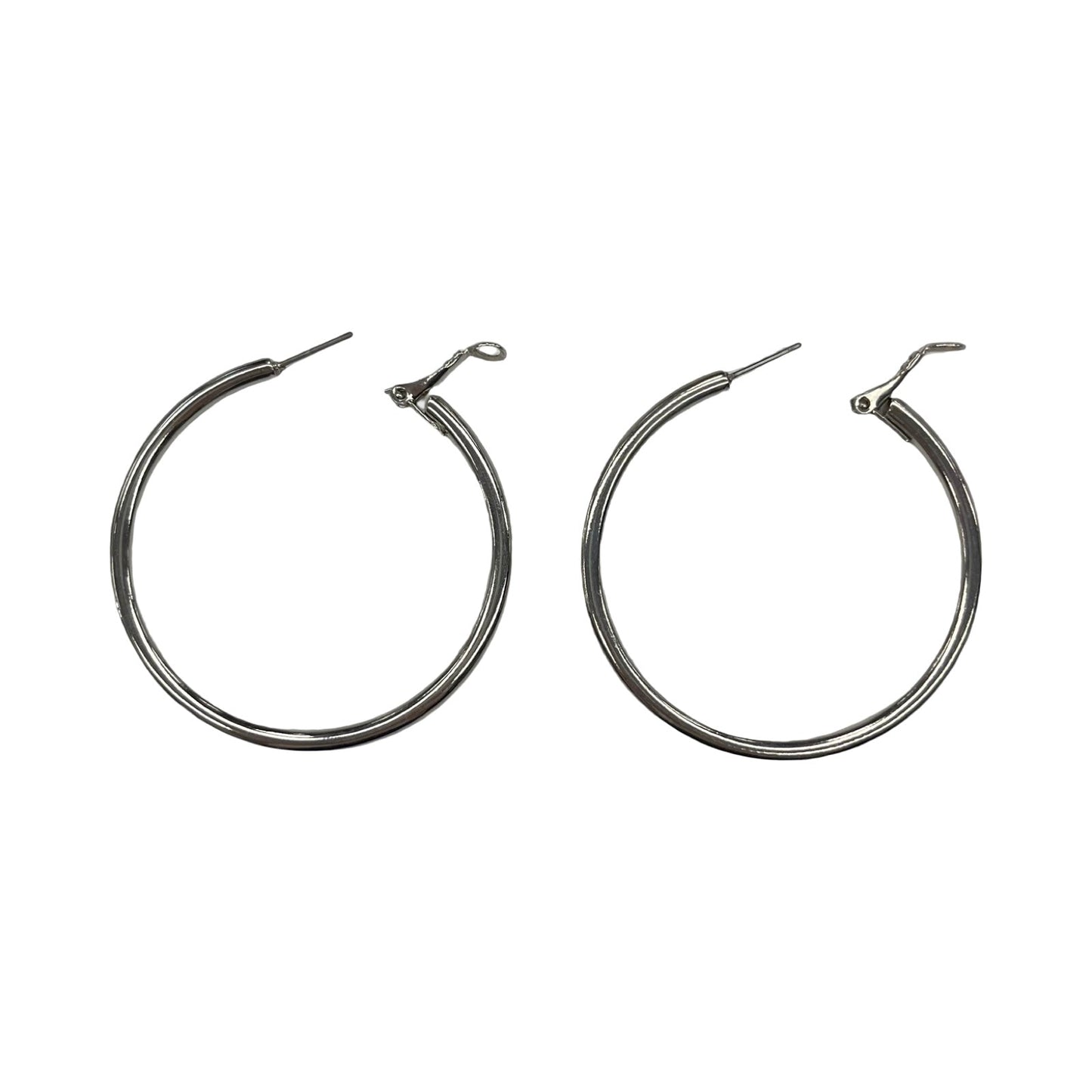 Earrings Hoop By Clothes Mentor In Silver