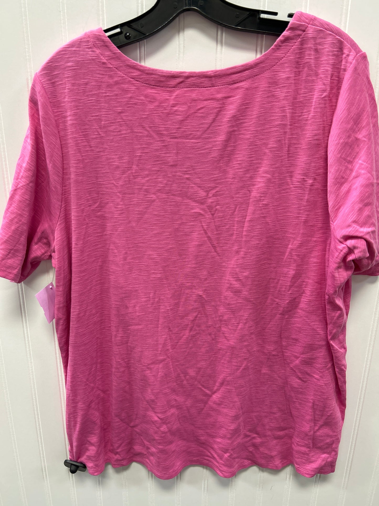 Top Ss Basic By J. Jill In Pink, Size:Xl