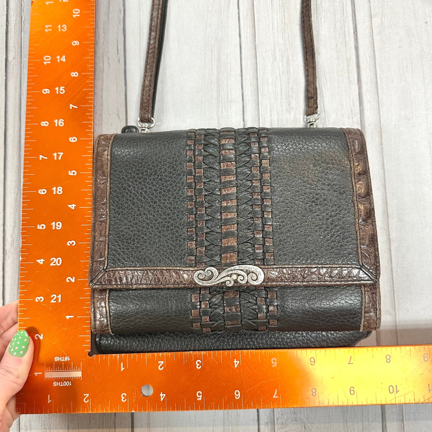 Crossbody Leather By Brighton, Size: Small