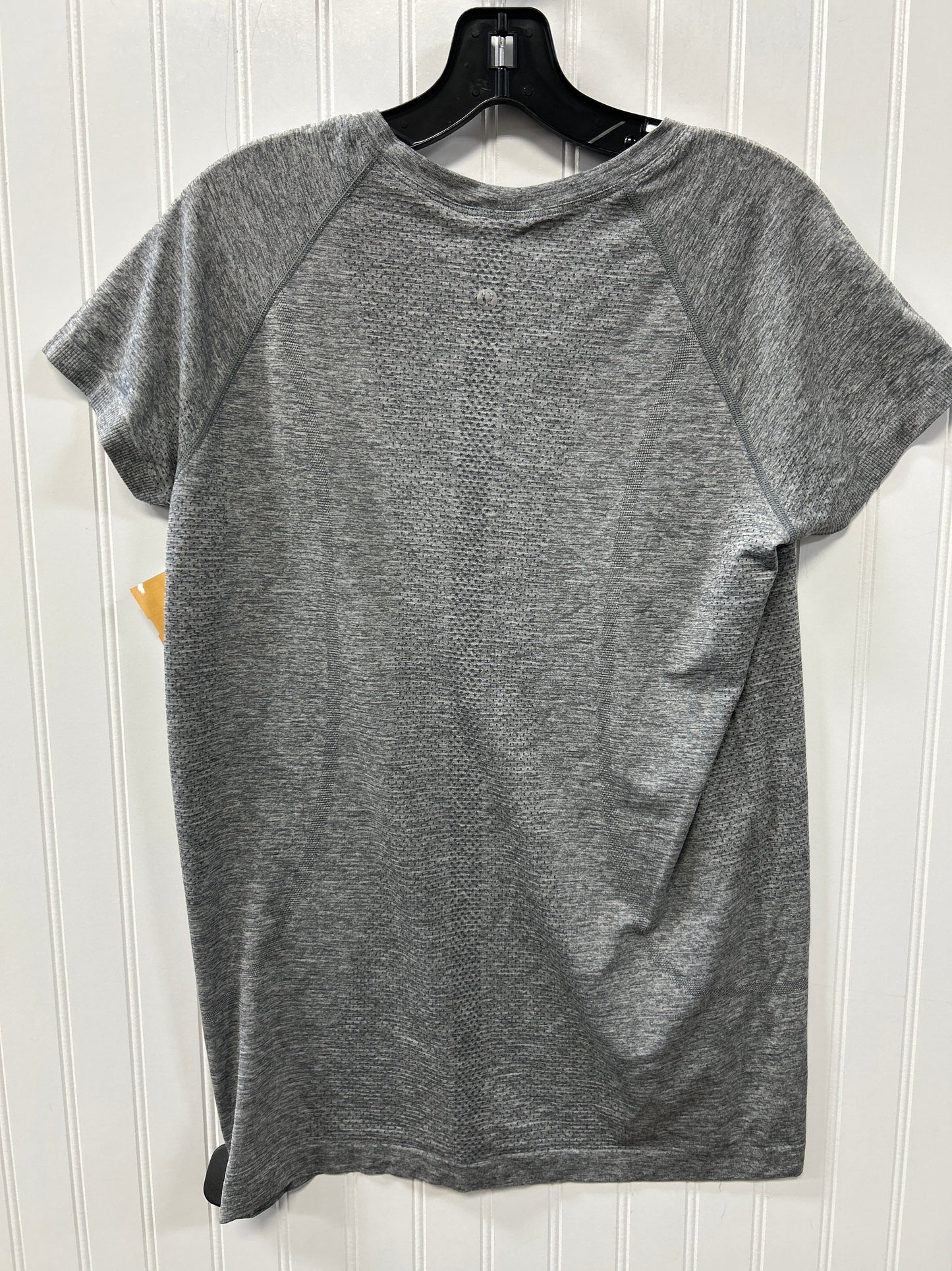 Athletic Top Ss By Lululemon In Grey, Size:12