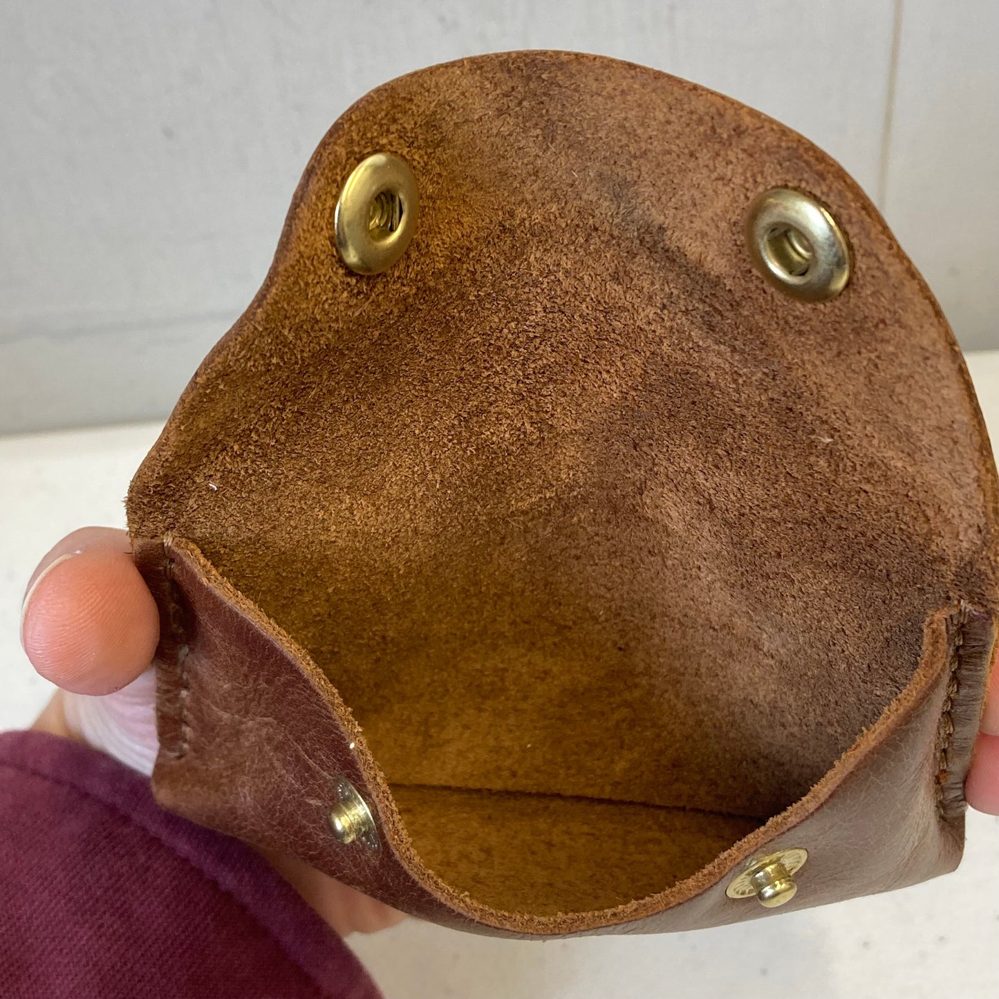 Coin Purse By Fount In Brown, Size:Small