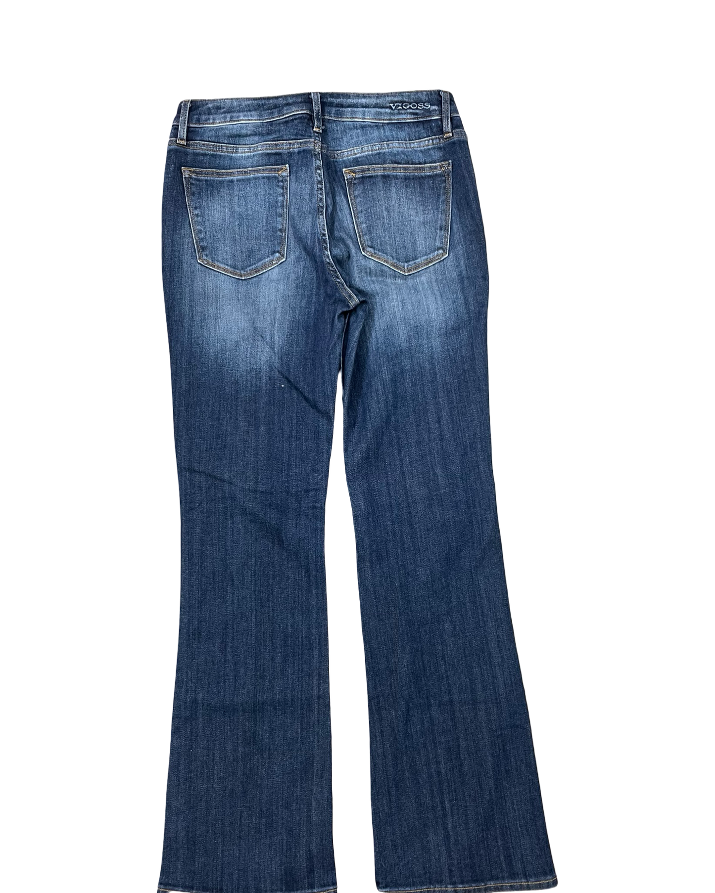 Jeans Boot Cut By Vigoss In Blue Denim, Size:8