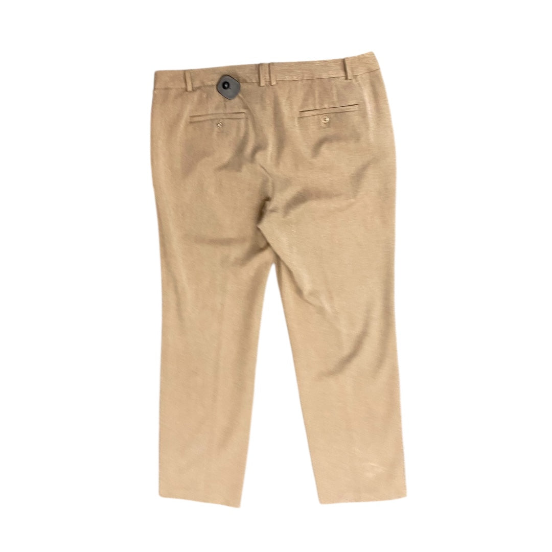 Pants Dress By Talbots In Tan, Size:16