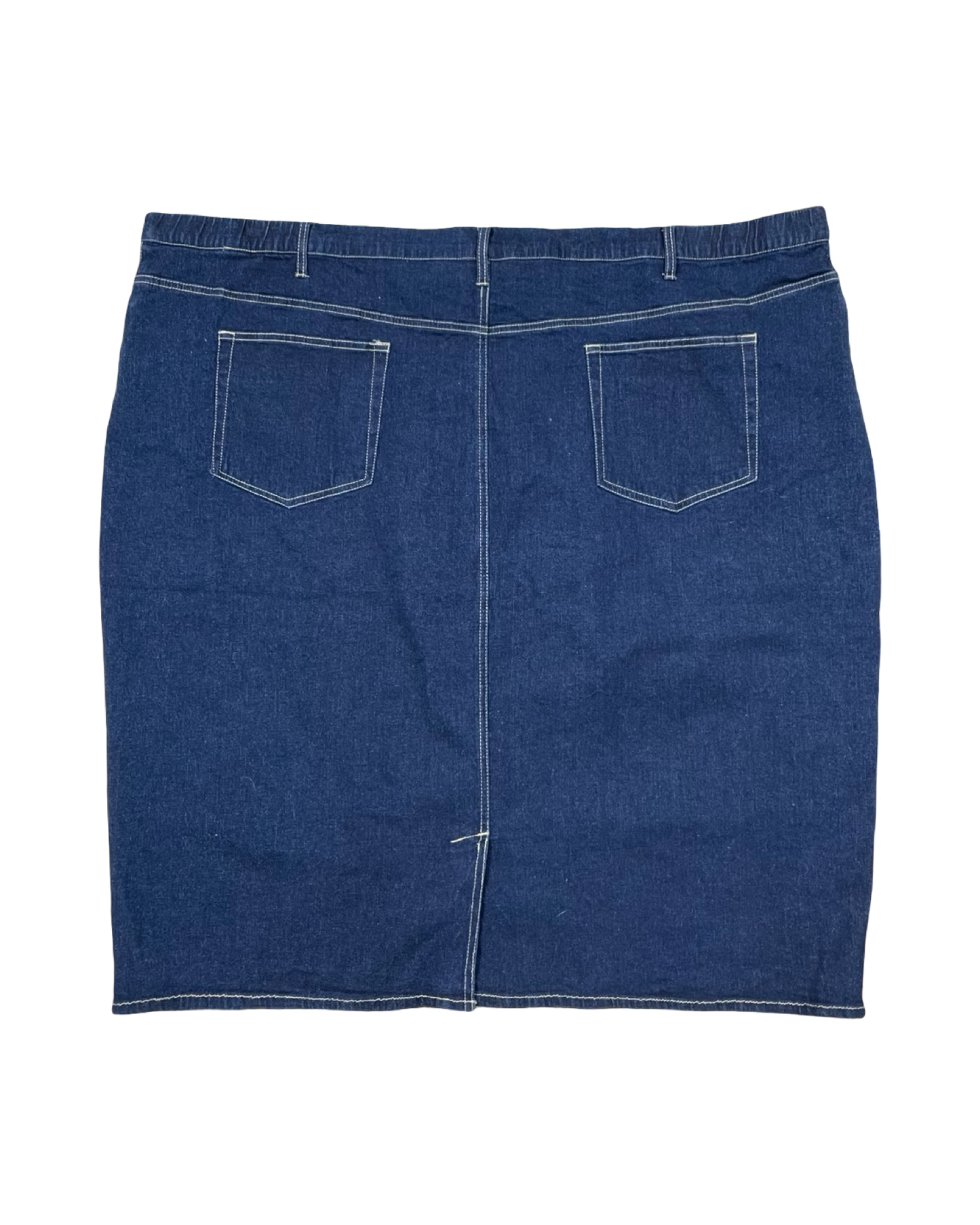 Skirt Midi By Clothes Mentor In Blue Denim, Size:3X