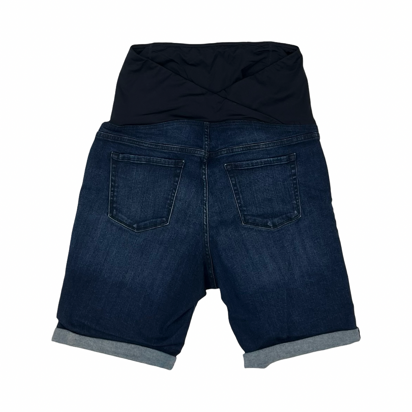 Mat Shorts By Isabel Maternity In Blue Denim, Size:14