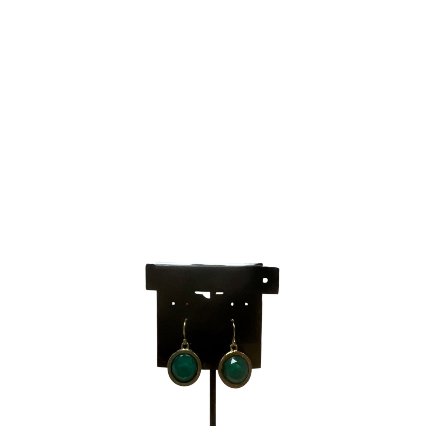 Earrings Dangle/Drop By Charming Charlie In Gold & Green