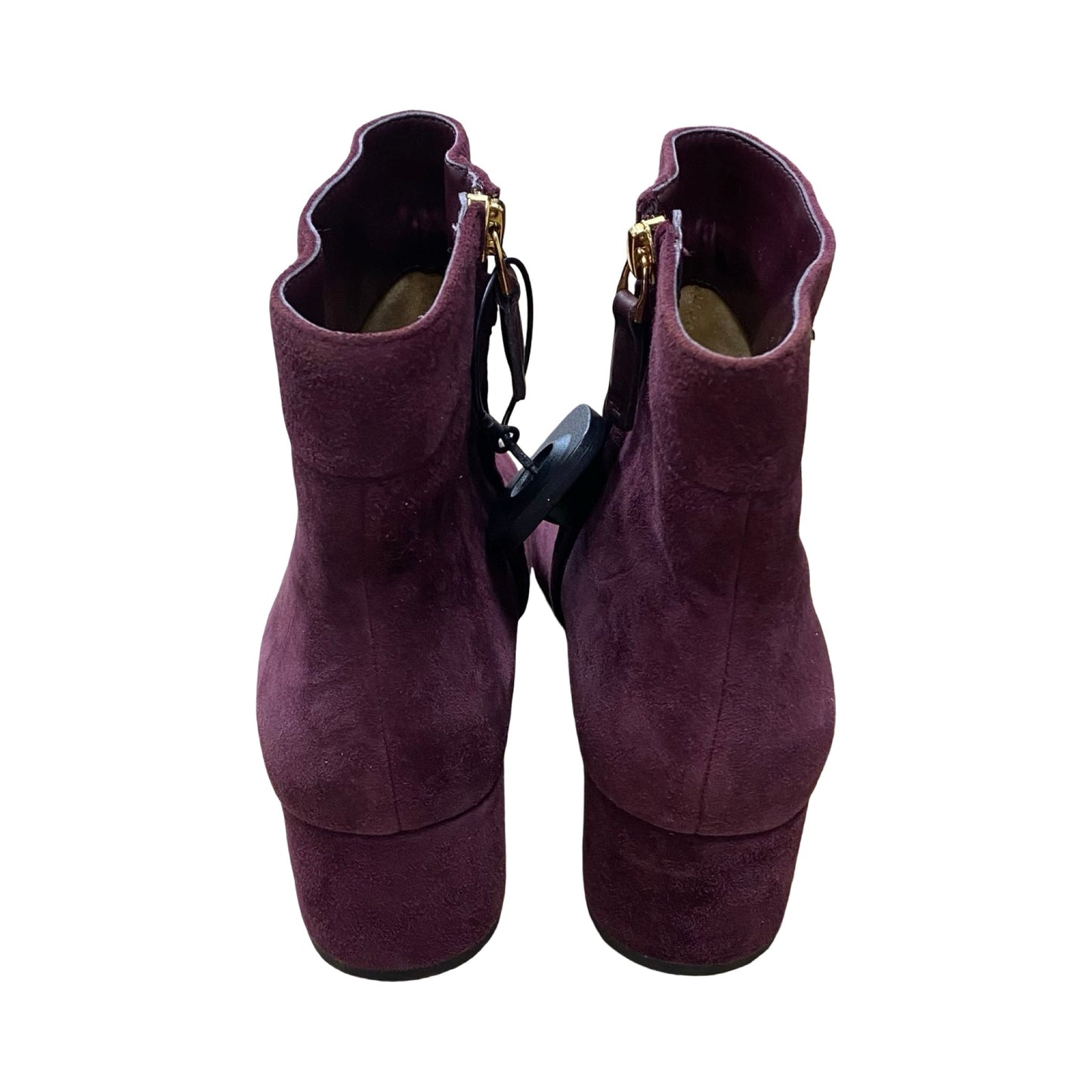 Boots Ankle Heels By Ralph Lauren In Purple, Size:8