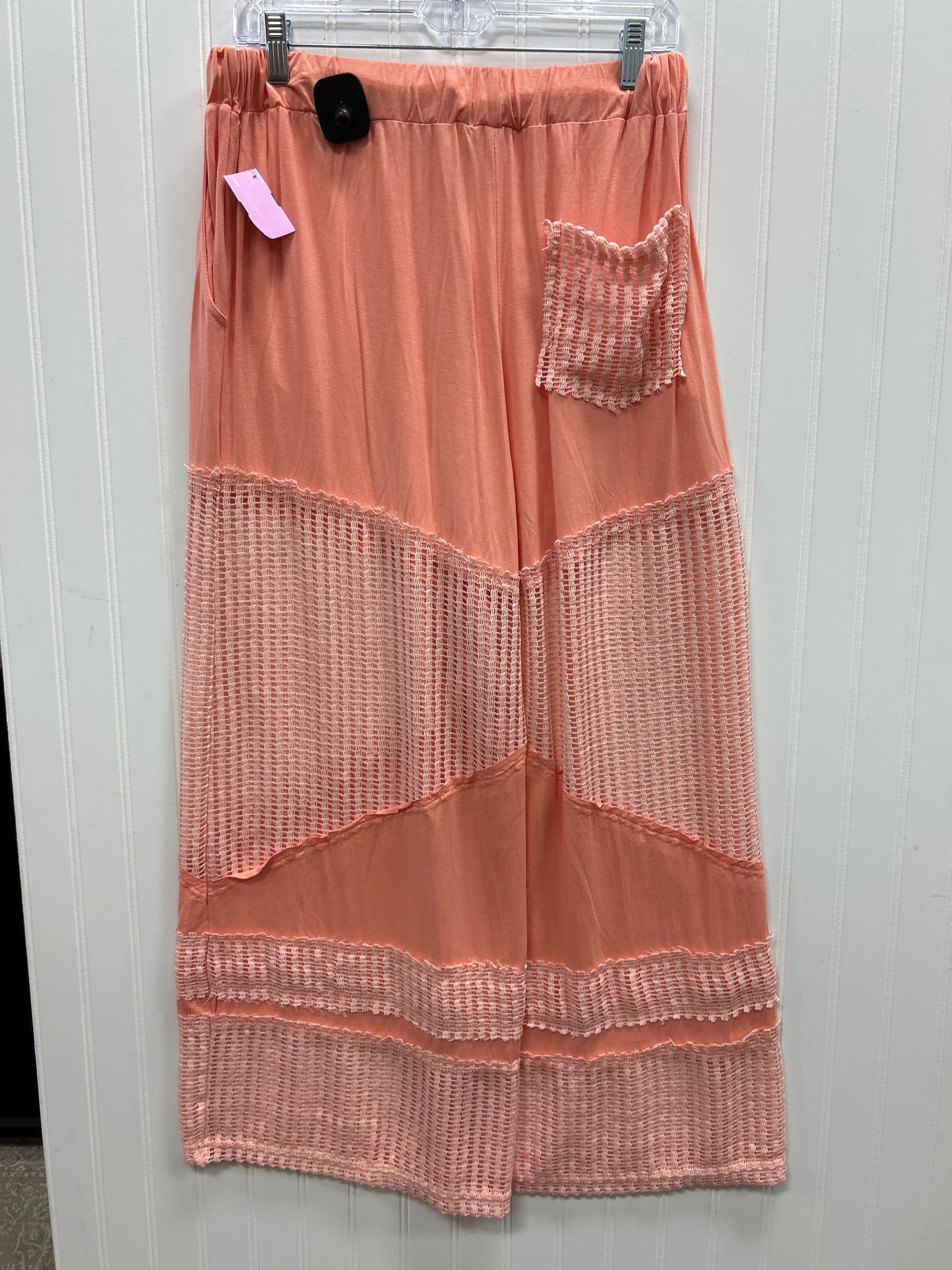 Pants Linen By Pol In Coral, Size:L