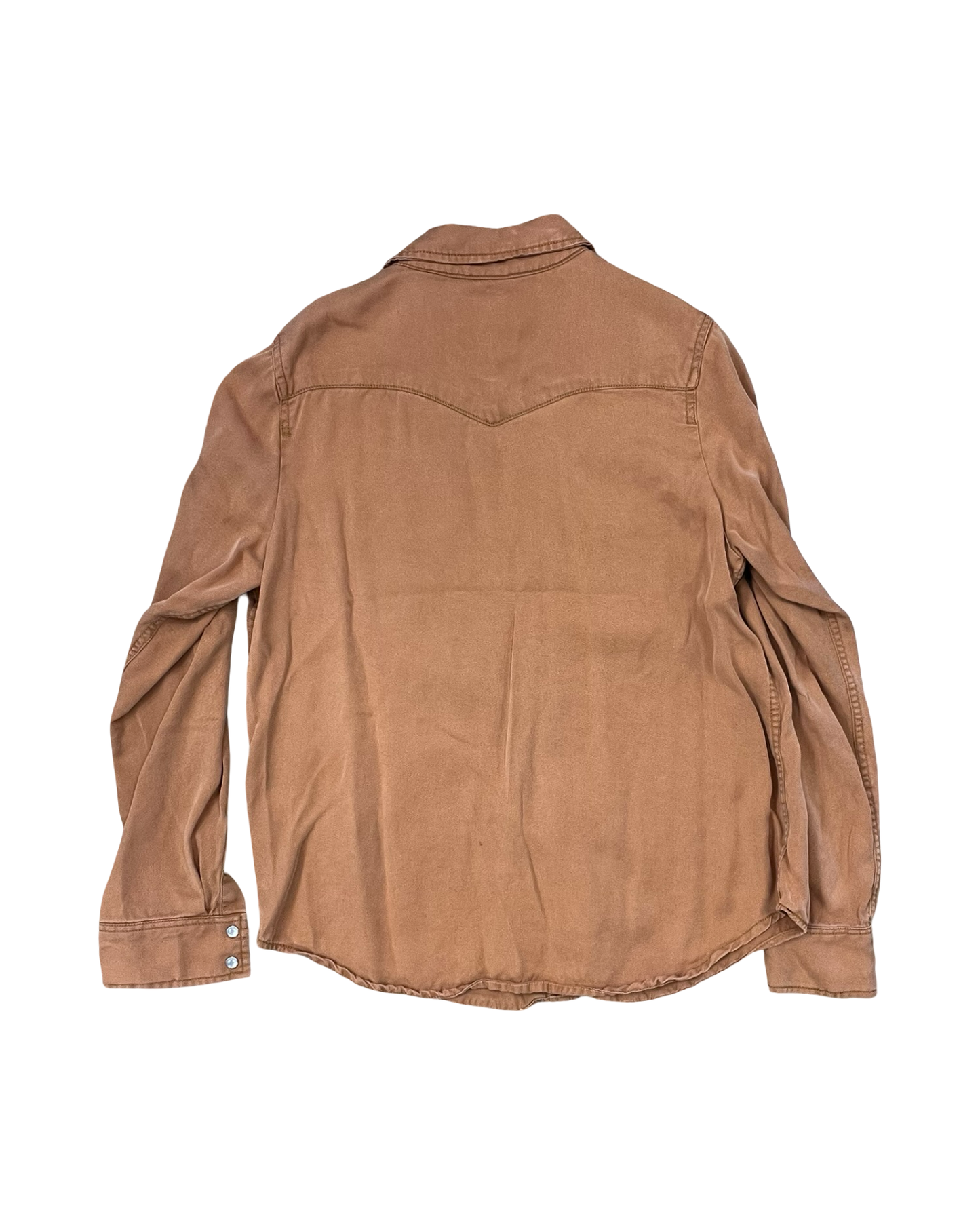 Blouse Ls By Clothes Mentor In Orange, Size:L