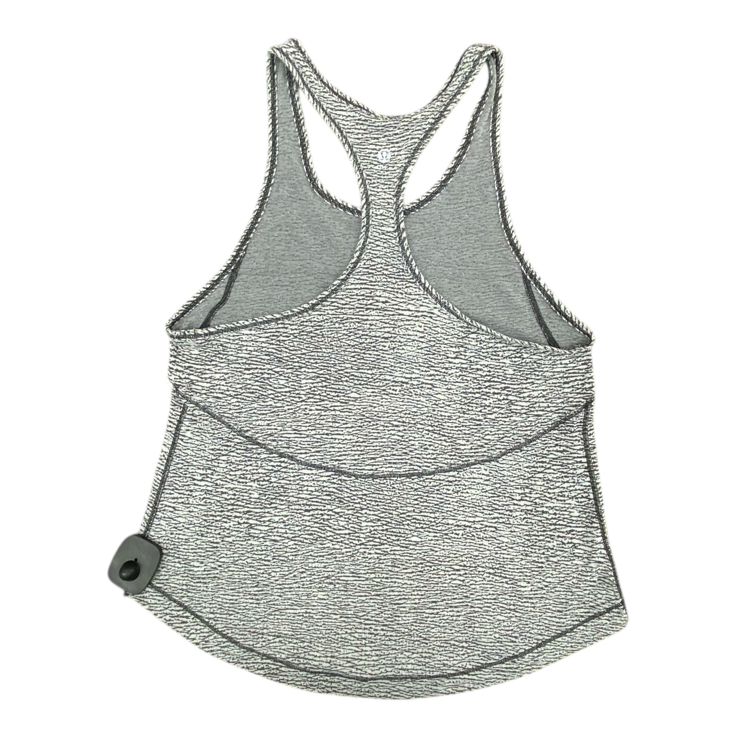 Athletic Tank Top By Lululemon In Black & White, Size:S