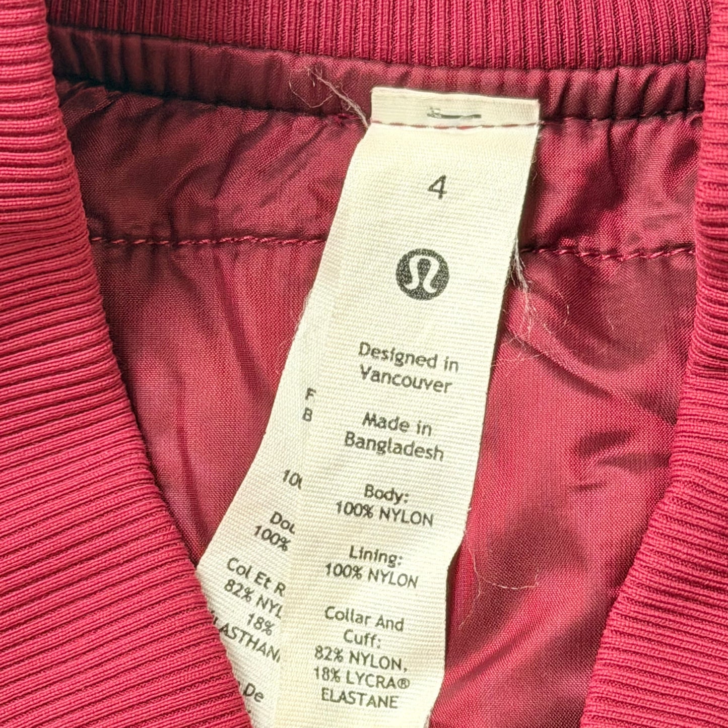Athletic Jacket By Lululemon In Purple, Size: S