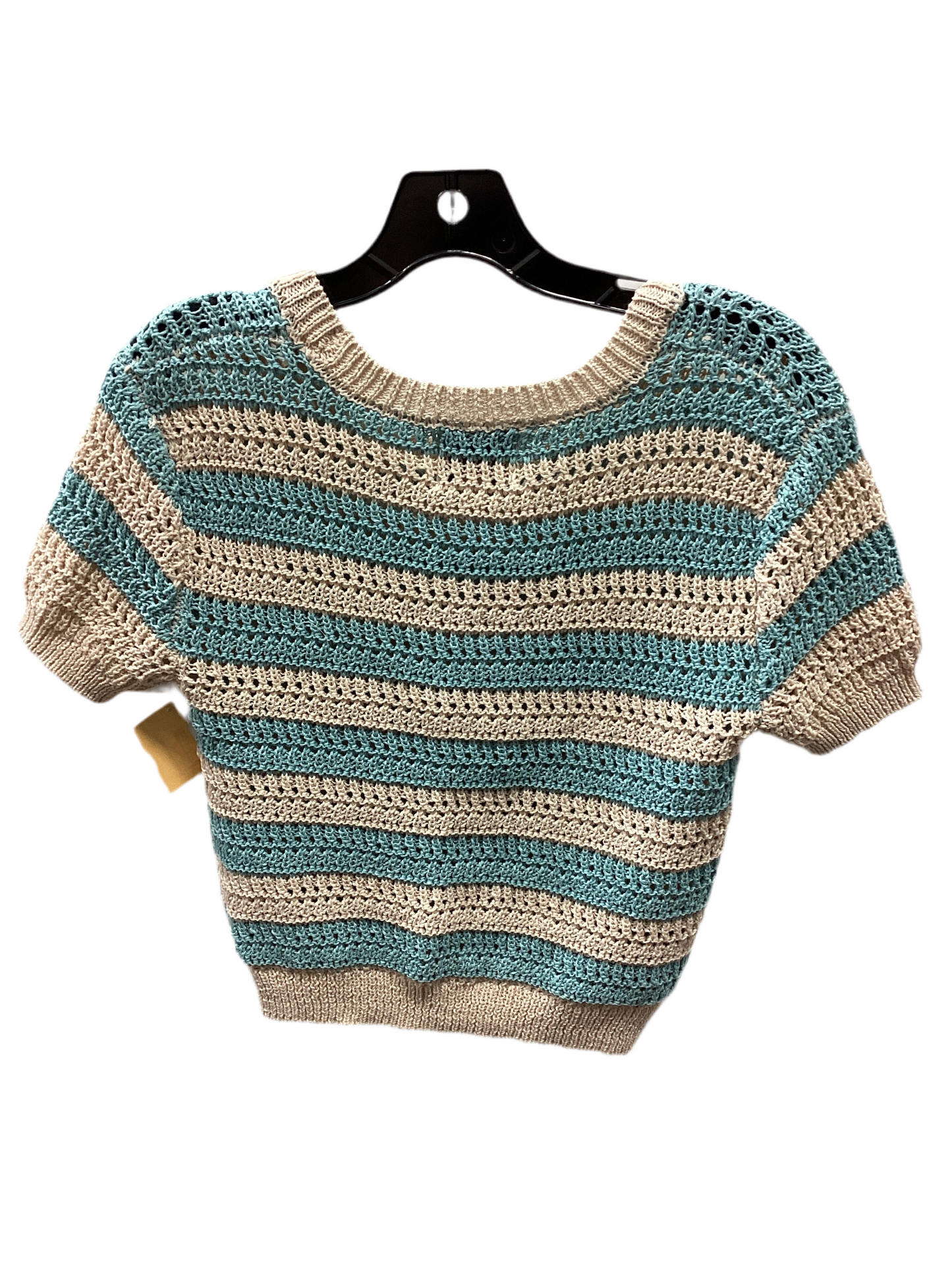 Sweater Ss By Pink Rose In Blue & White, Size:L