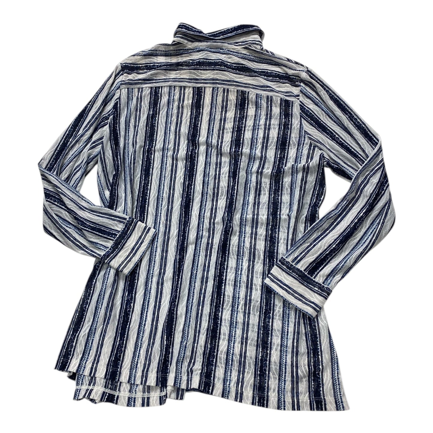 Top Ls By Chicos In Blue & White, Size:Xl