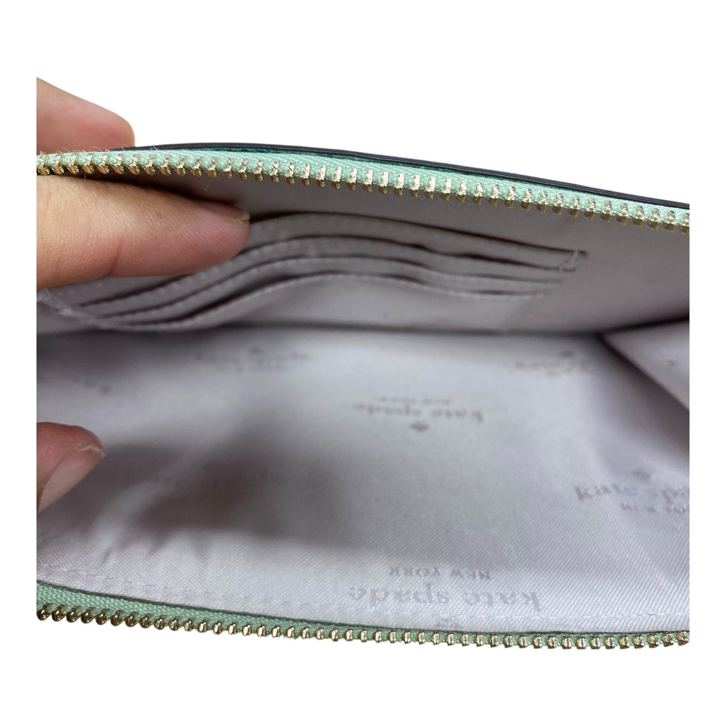 Wristlet Designer By Kate Spade In Green, Size:Small