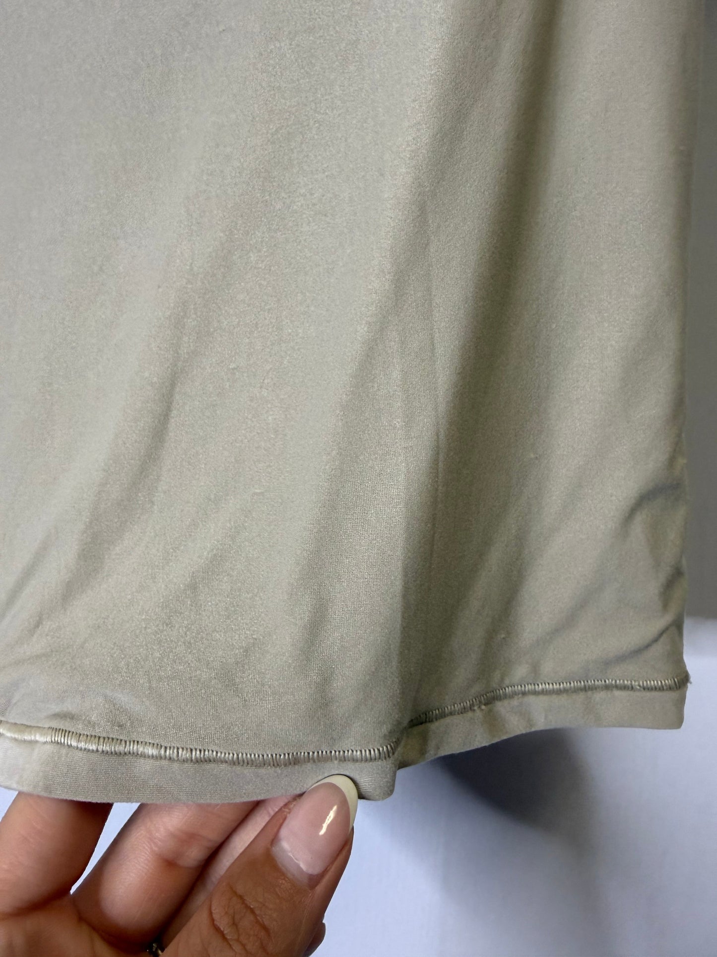 Athletic Top Short Sleeve By Aerie In Tan, Size: M