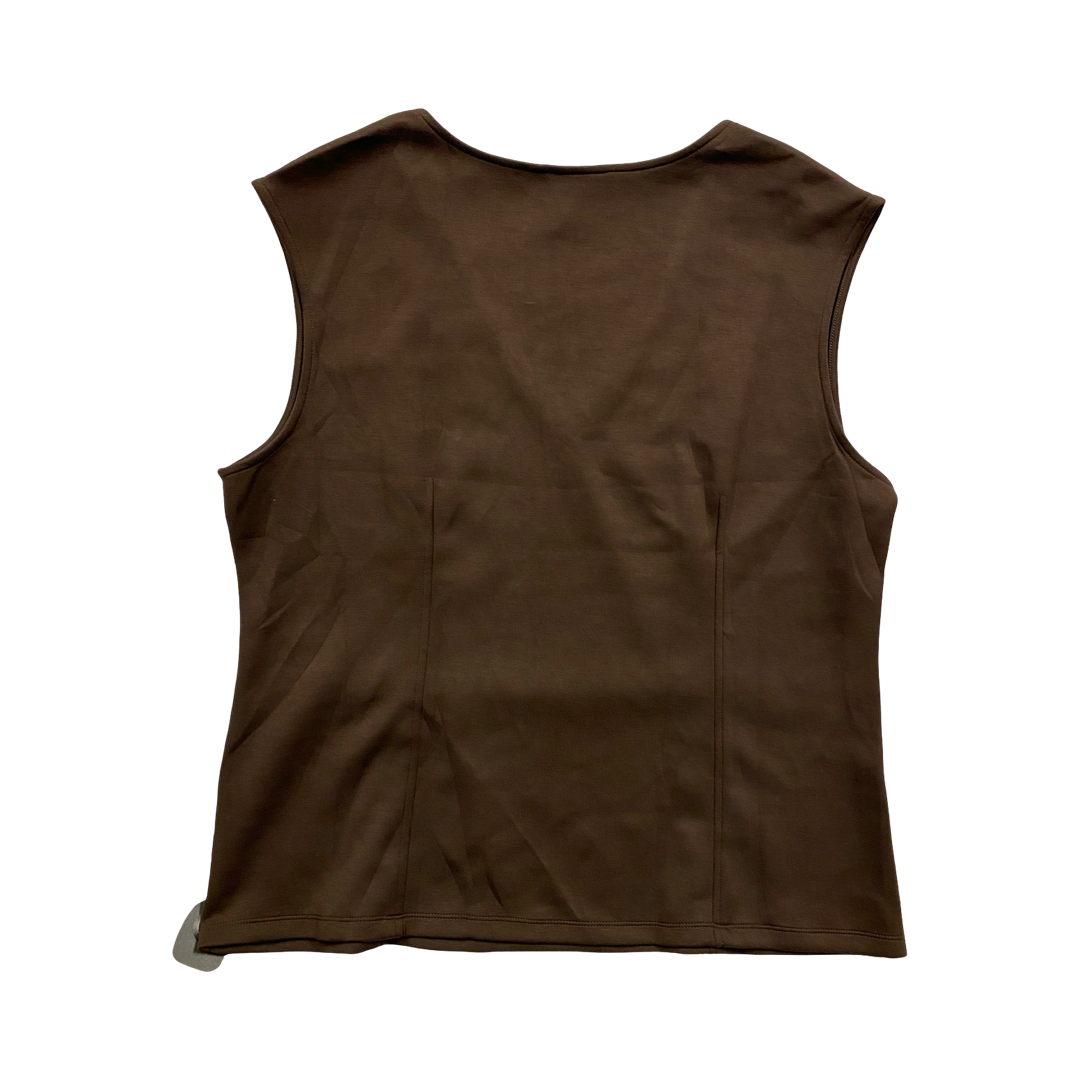 Top Sleeveless By Banana Republic In Brown, Size:Xl