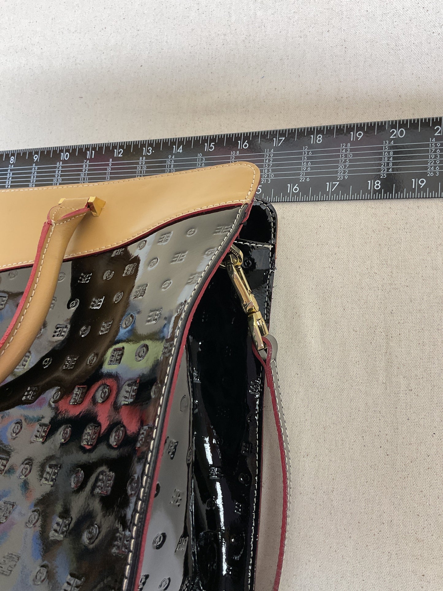 Handbag By Cmb In Black & Brown, Size:Large