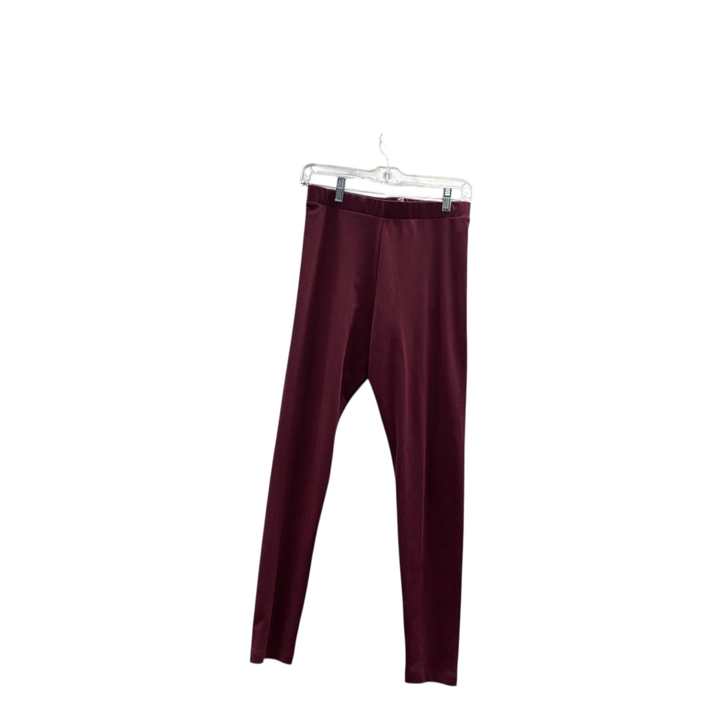 Athletic Leggings By Adidas In Red, Size:M