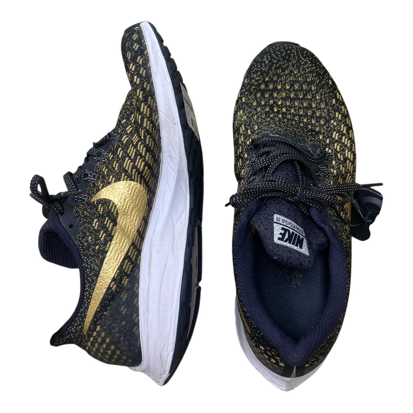 Shoes Athletic By Nike In Black & Gold, Size:8