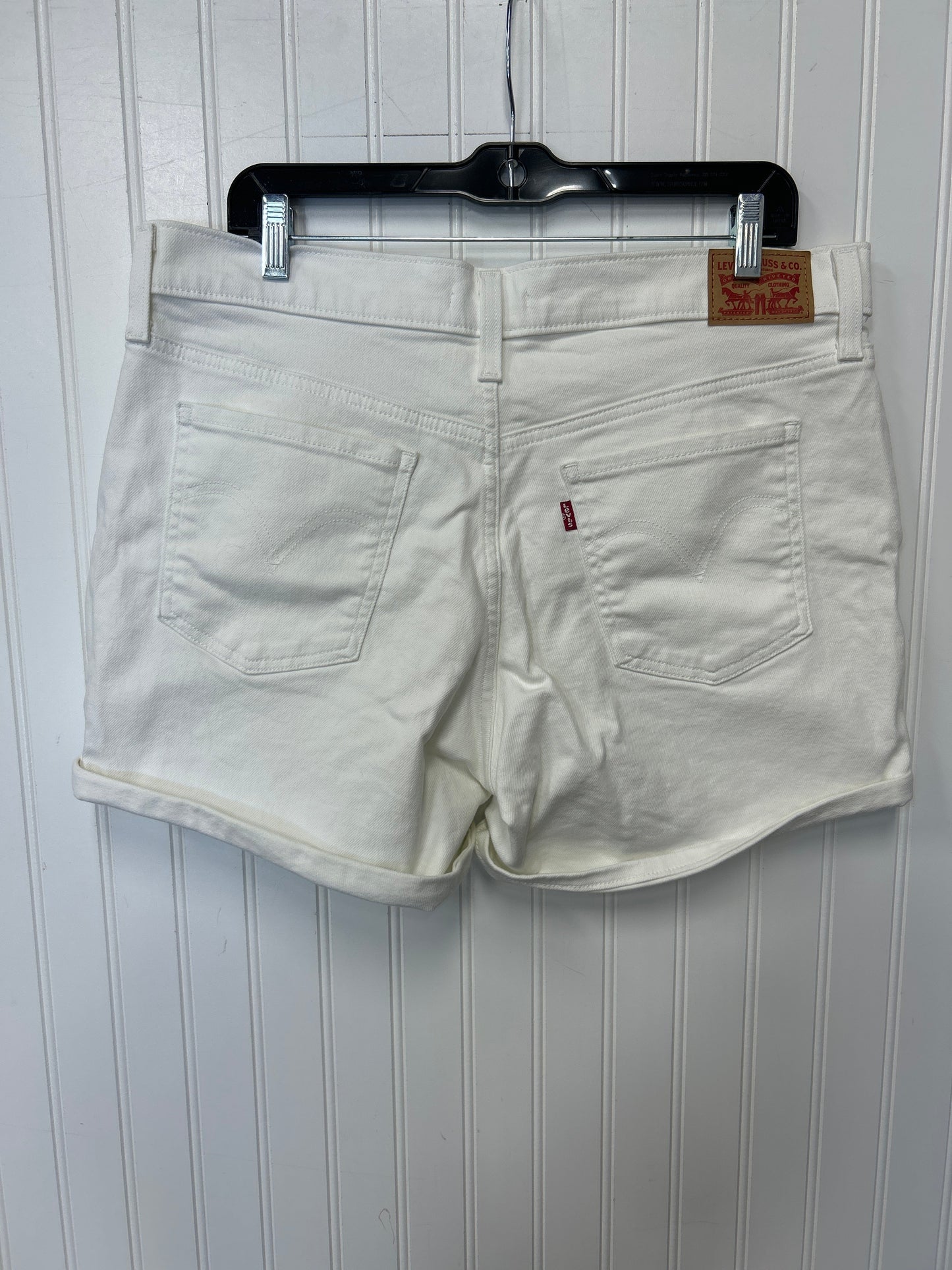 Shorts By Levis In White Denim, Size:12