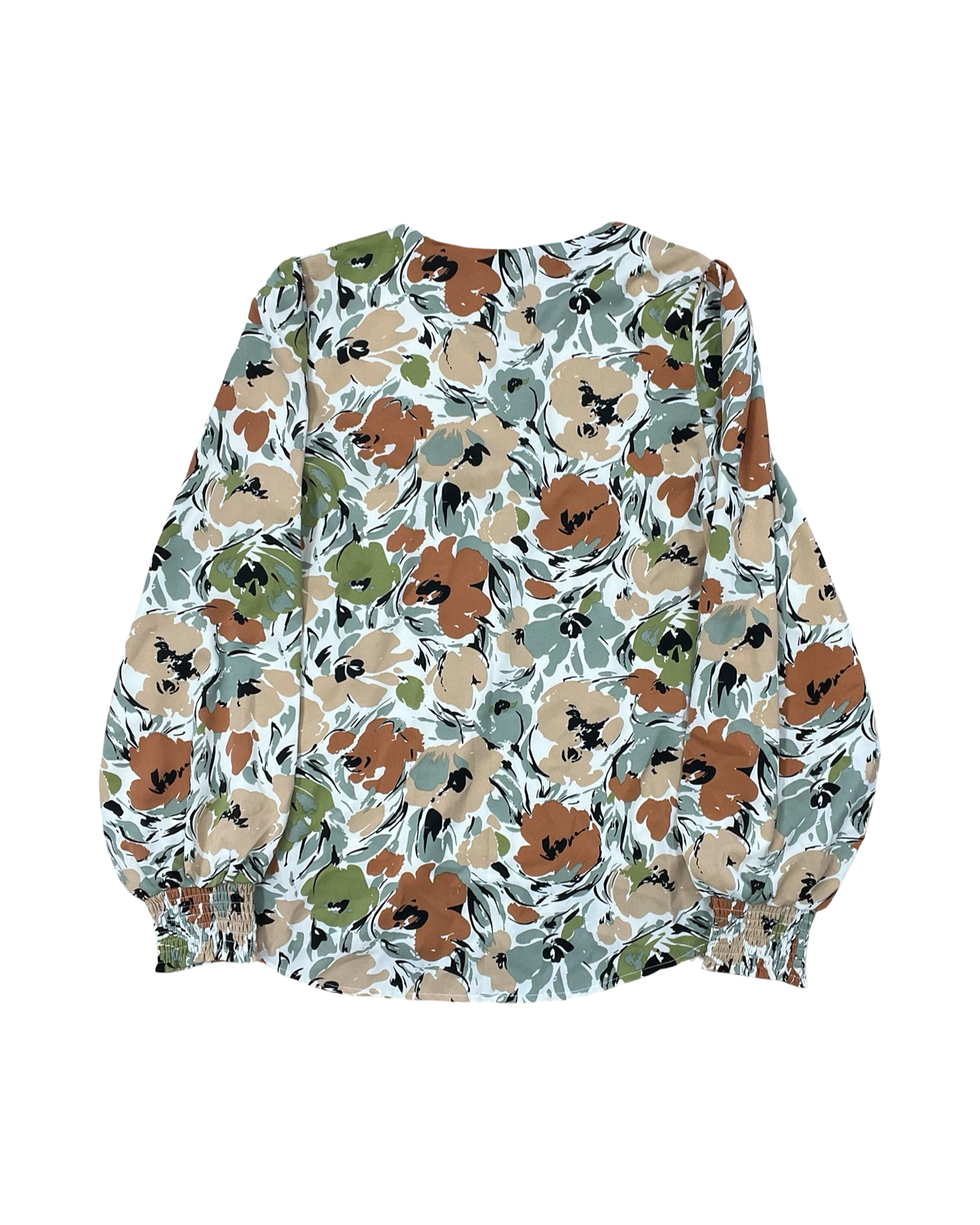 Top Ls By Clothes Mentor In Orange & Tan, Size:M