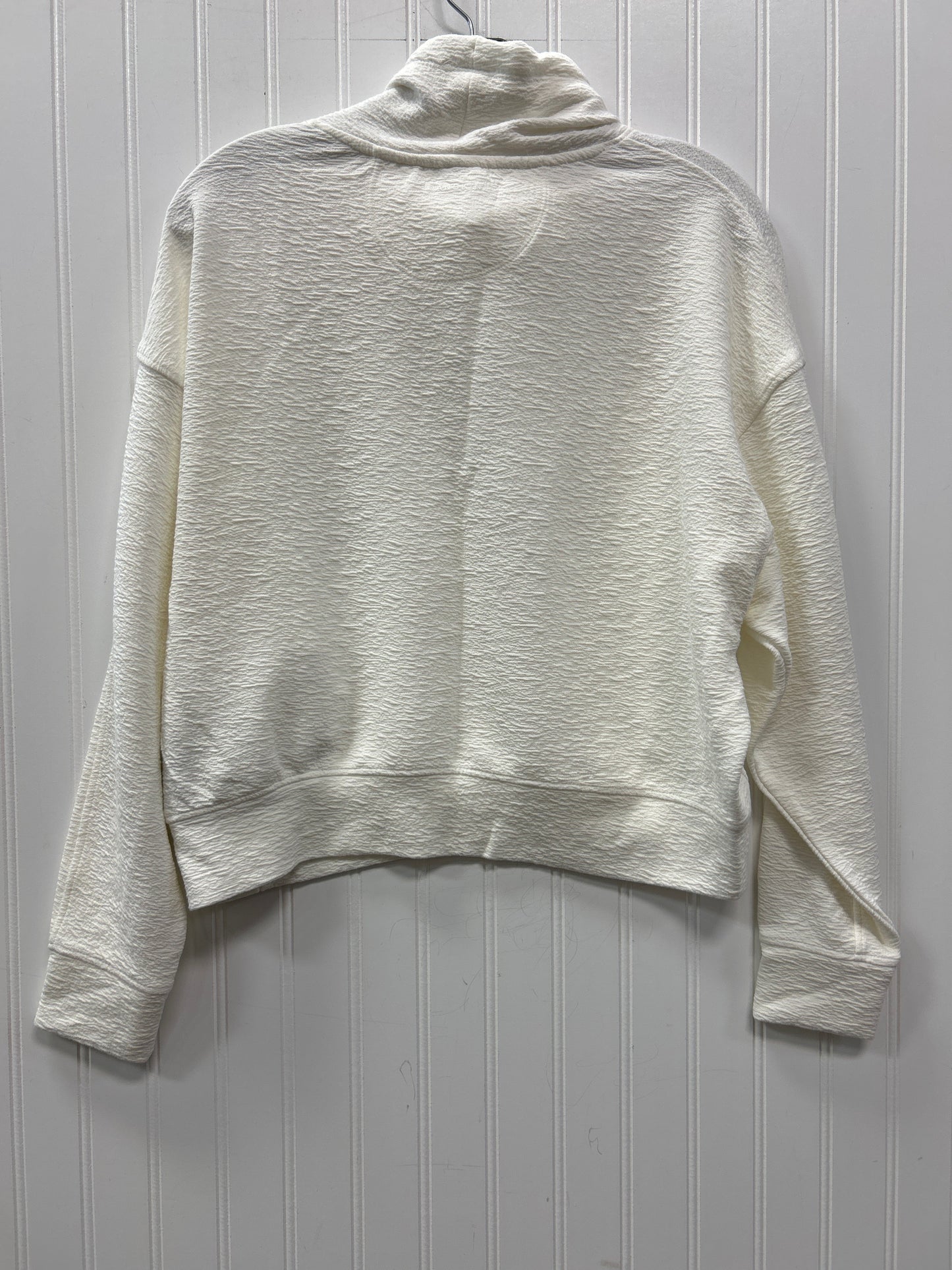 Athletic Top Ls Collar By Danskin In Cream, Size:Xs
