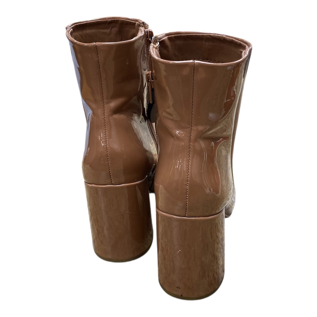 Boots Ankle Heels By Madden Girl In Tan, Size:8