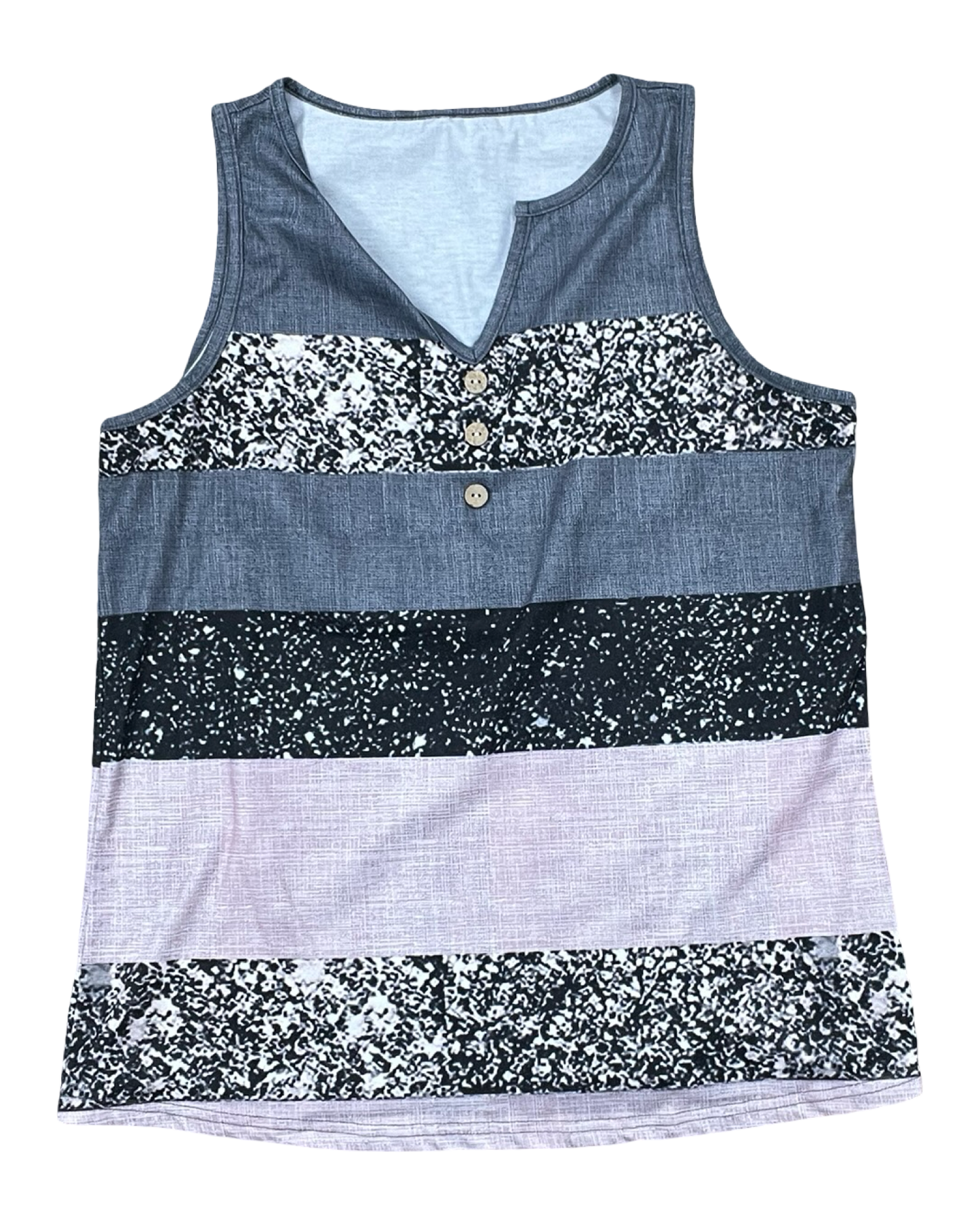 Top Sleeveless By Shein In Blue & Pink, Size:L
