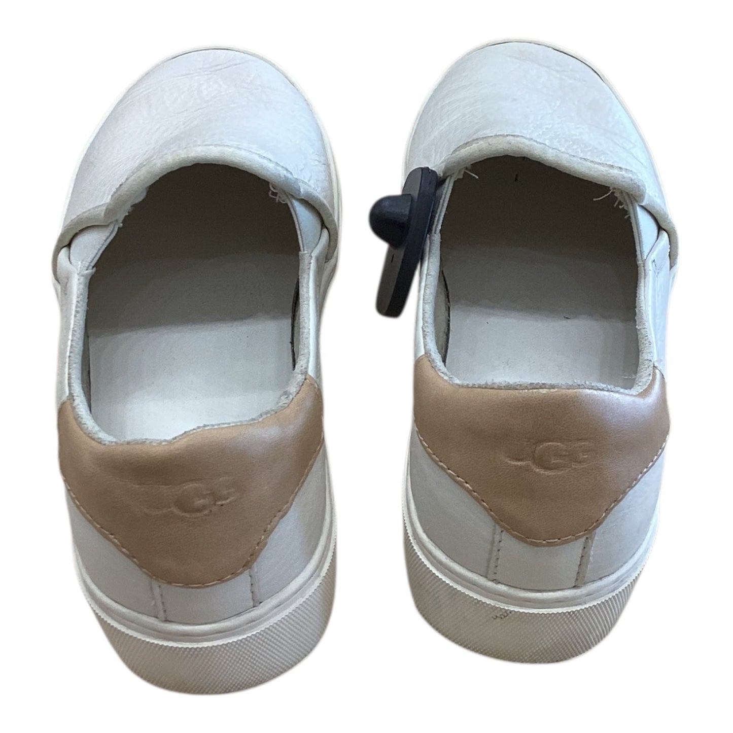 Shoes Designer By Ugg In Cream & Tan, Size:8.5