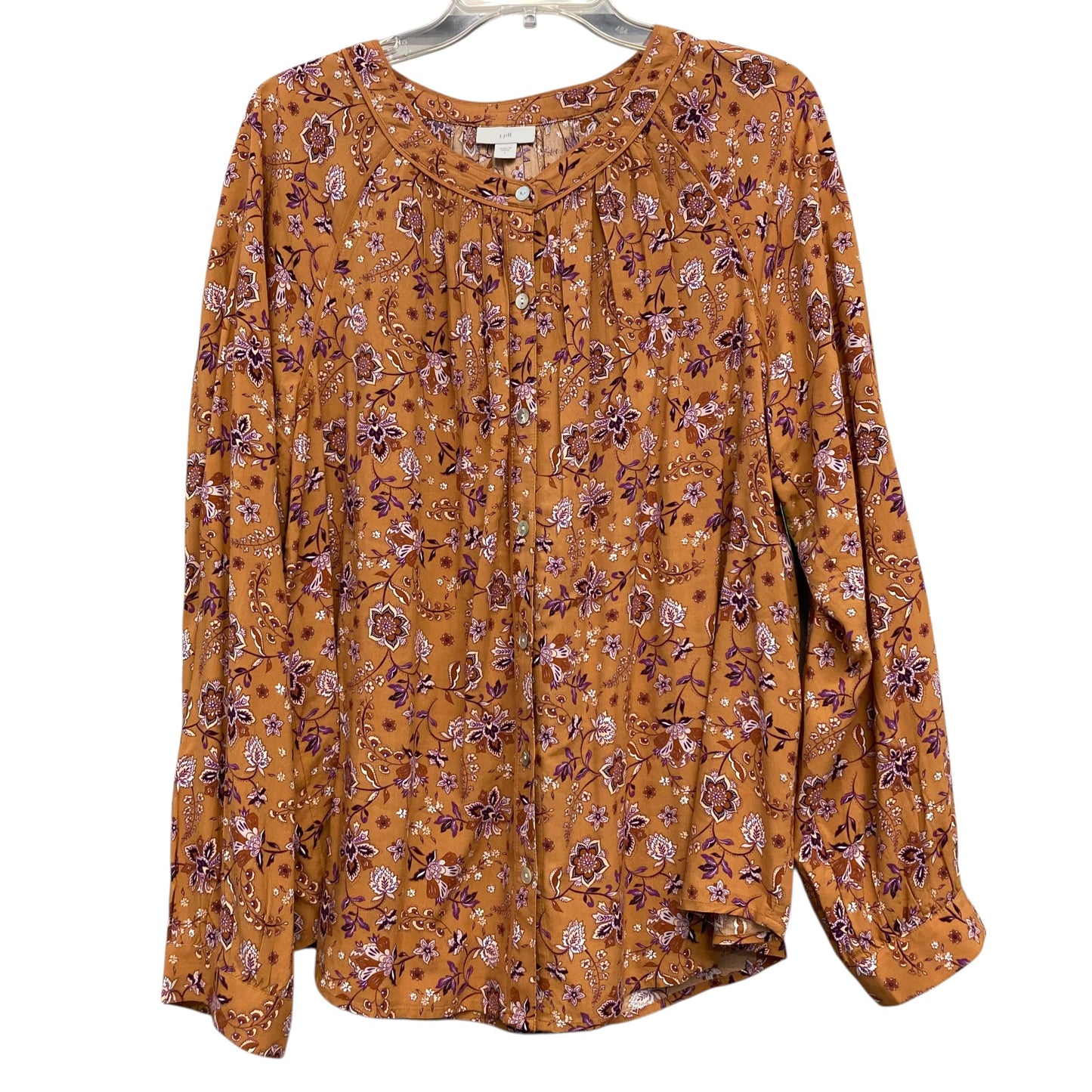 Top Ls By J. Jill In Floral Print, Size:L