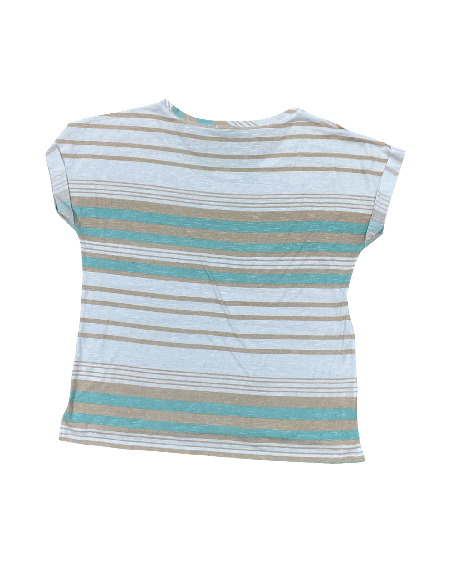 Top Ss By Maurices In Green & Tan, Size:L