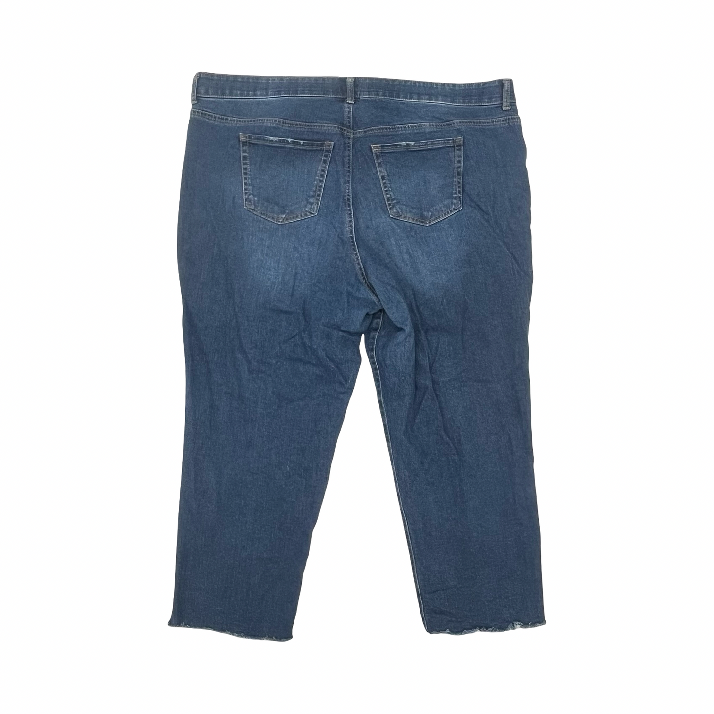 Jeans Boyfriend By Terra & Sky In Blue Denim, Size:22