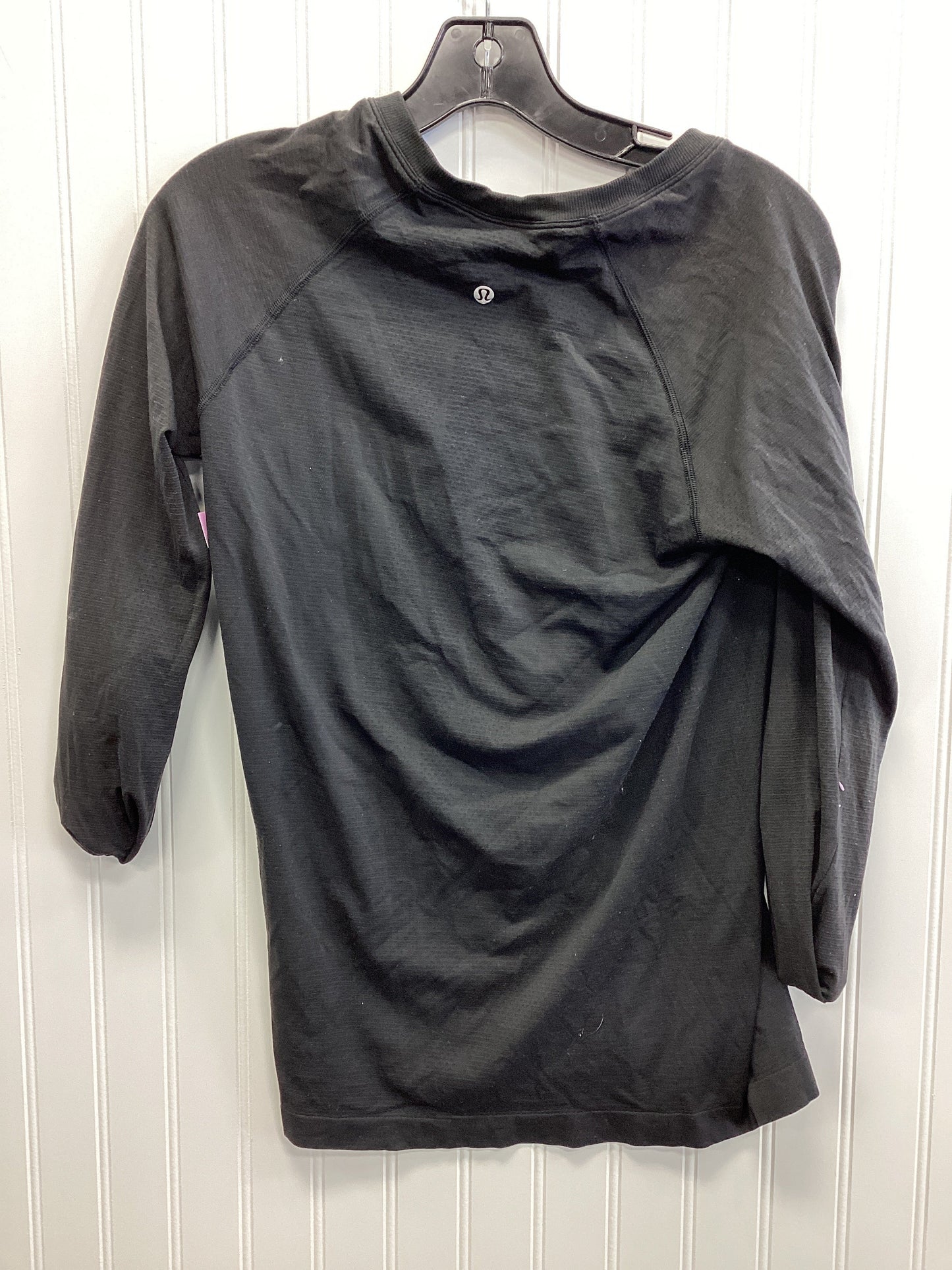 Athletic Top Ls Collar By Lululemon In Black, Size:10