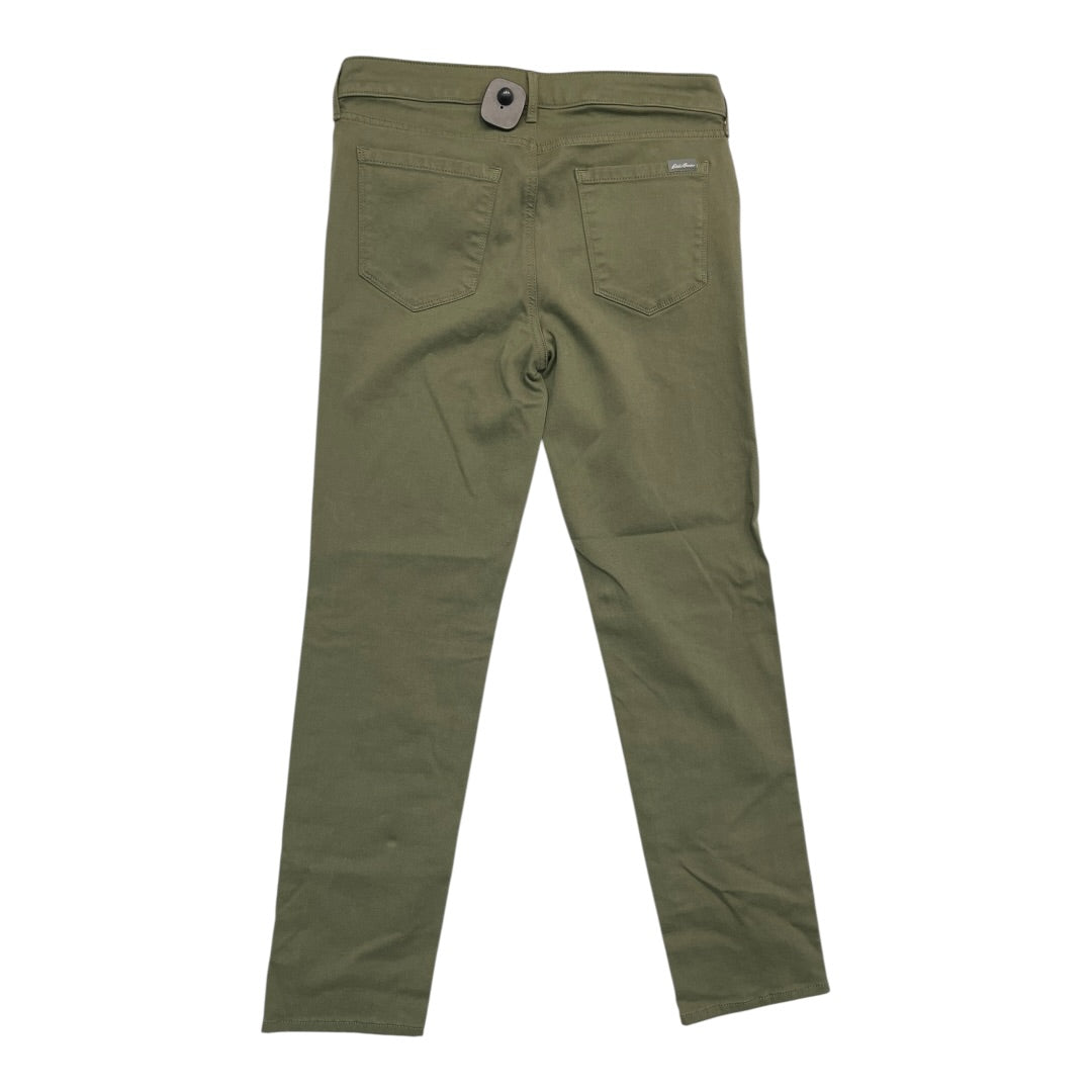 Jeans Straight By Eddie Bauer In Green, Size:10