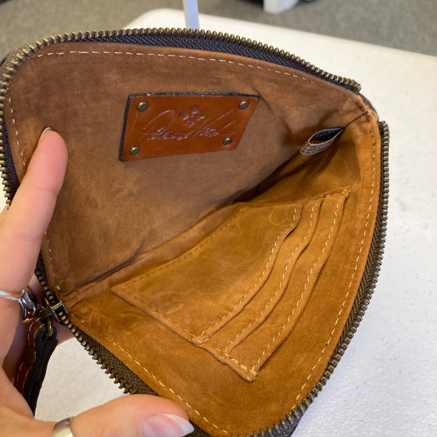 Wristlet Designer By Patricia Nash In Brown, Size:Small