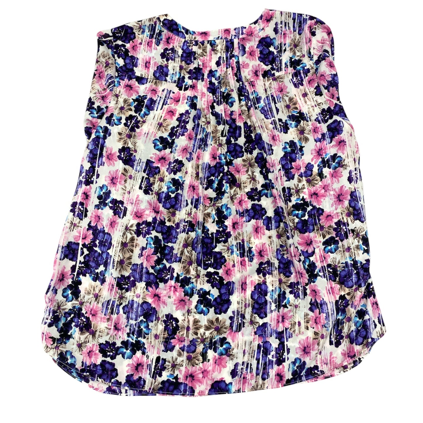 Top 3/4 Sleeve By Not Your Daughters Jeans In Floral Print, Size:L