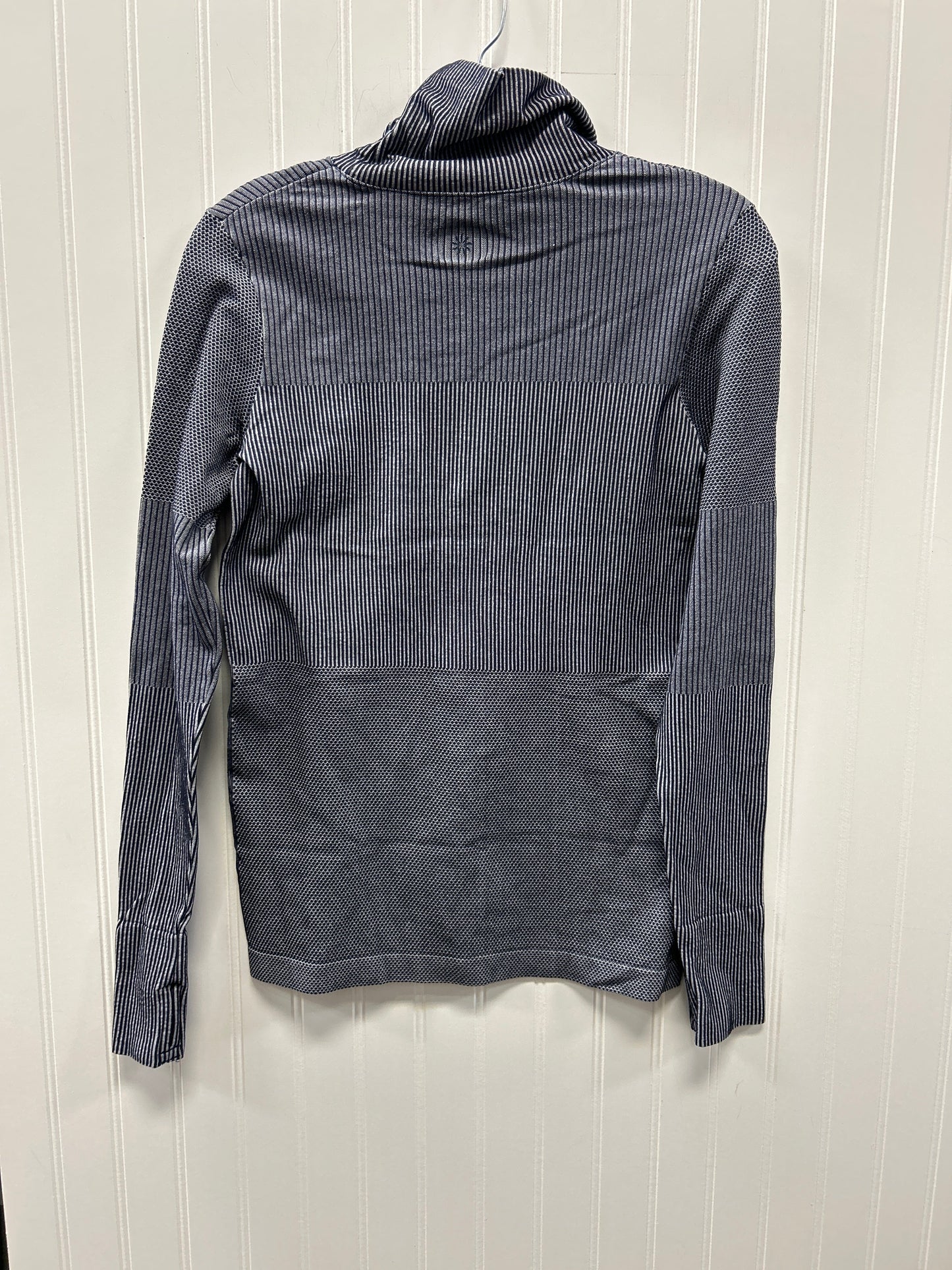 Athletic Top Ls Collar By Athleta In Blue, Size:M