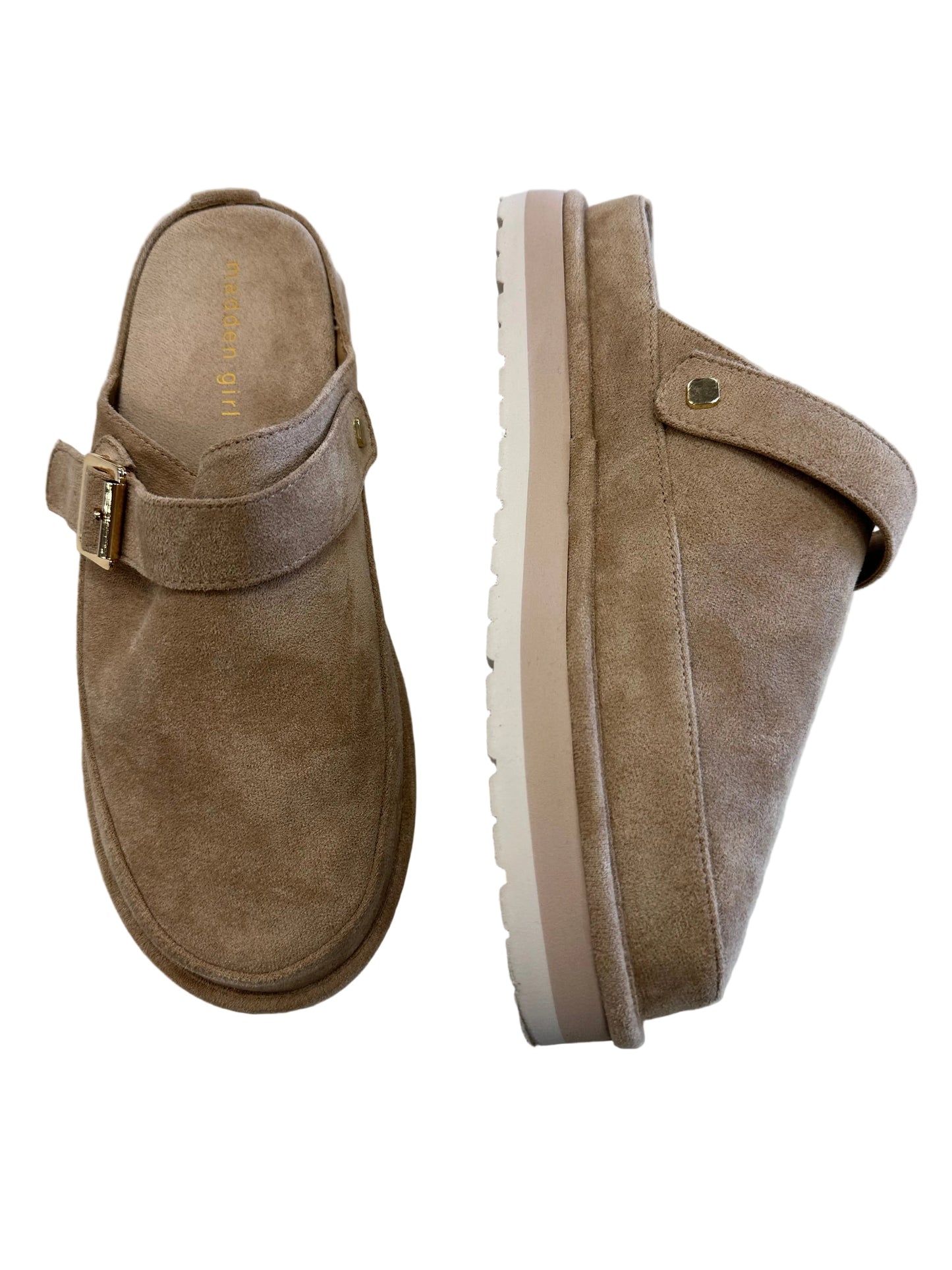 Shoes Heels Platform By Madden Girl In Tan, Size:9