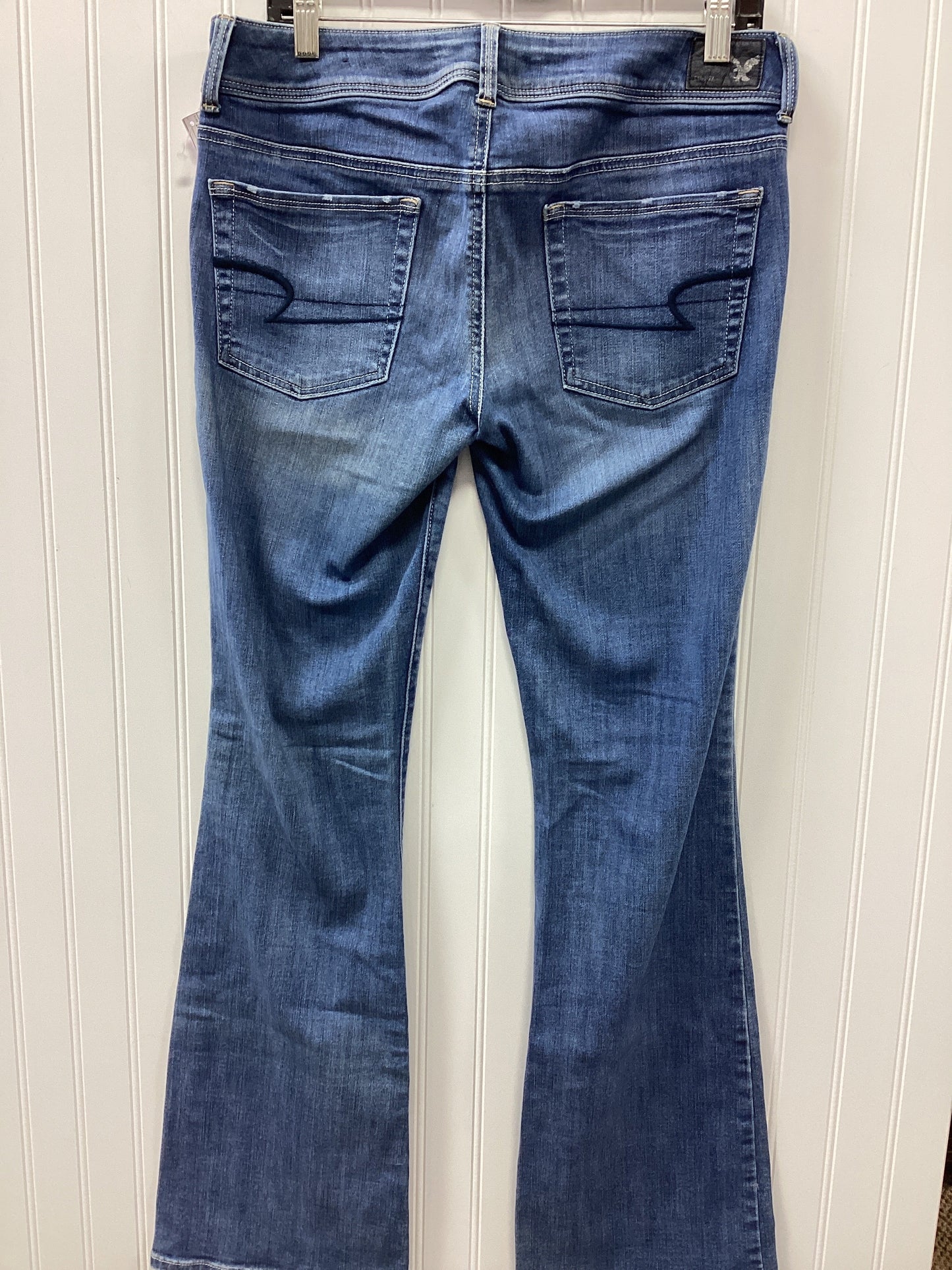 Jeans Boot Cut By American Eagle In Blue Denim, Size:10L