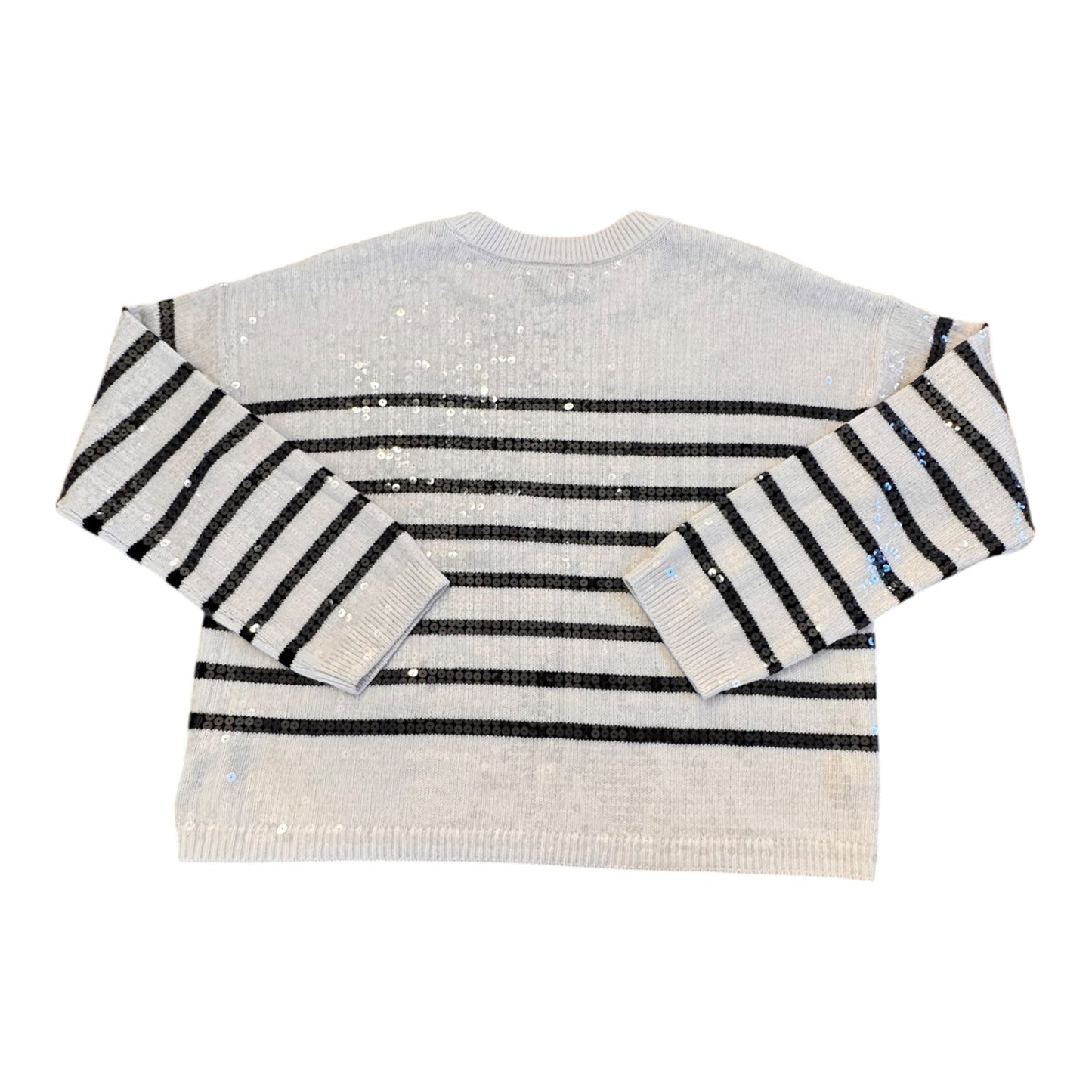 Sweater By Loft In Black & Cream, Size:Mp