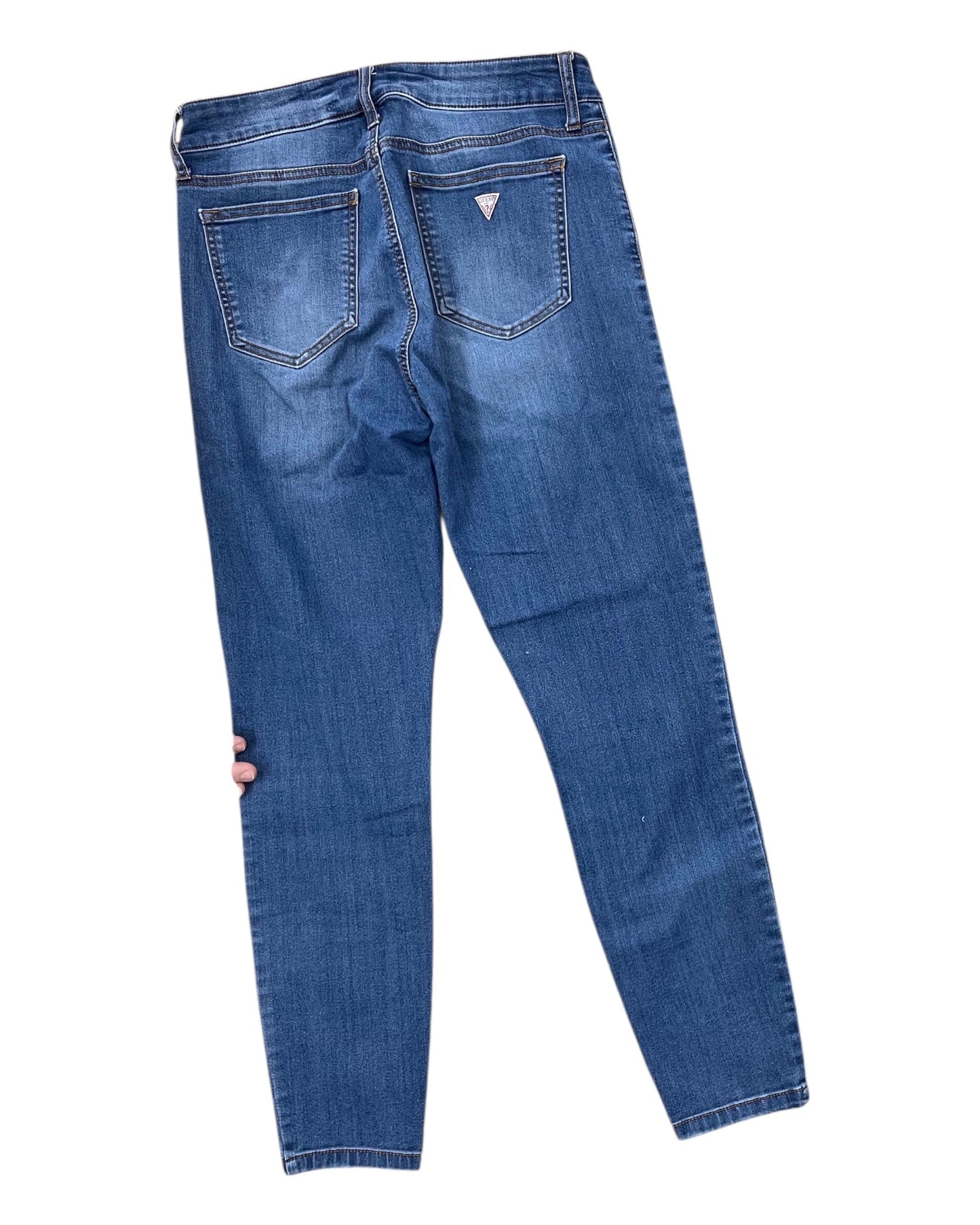 Jeans Skinny By Guess In Blue Denim, Size:8