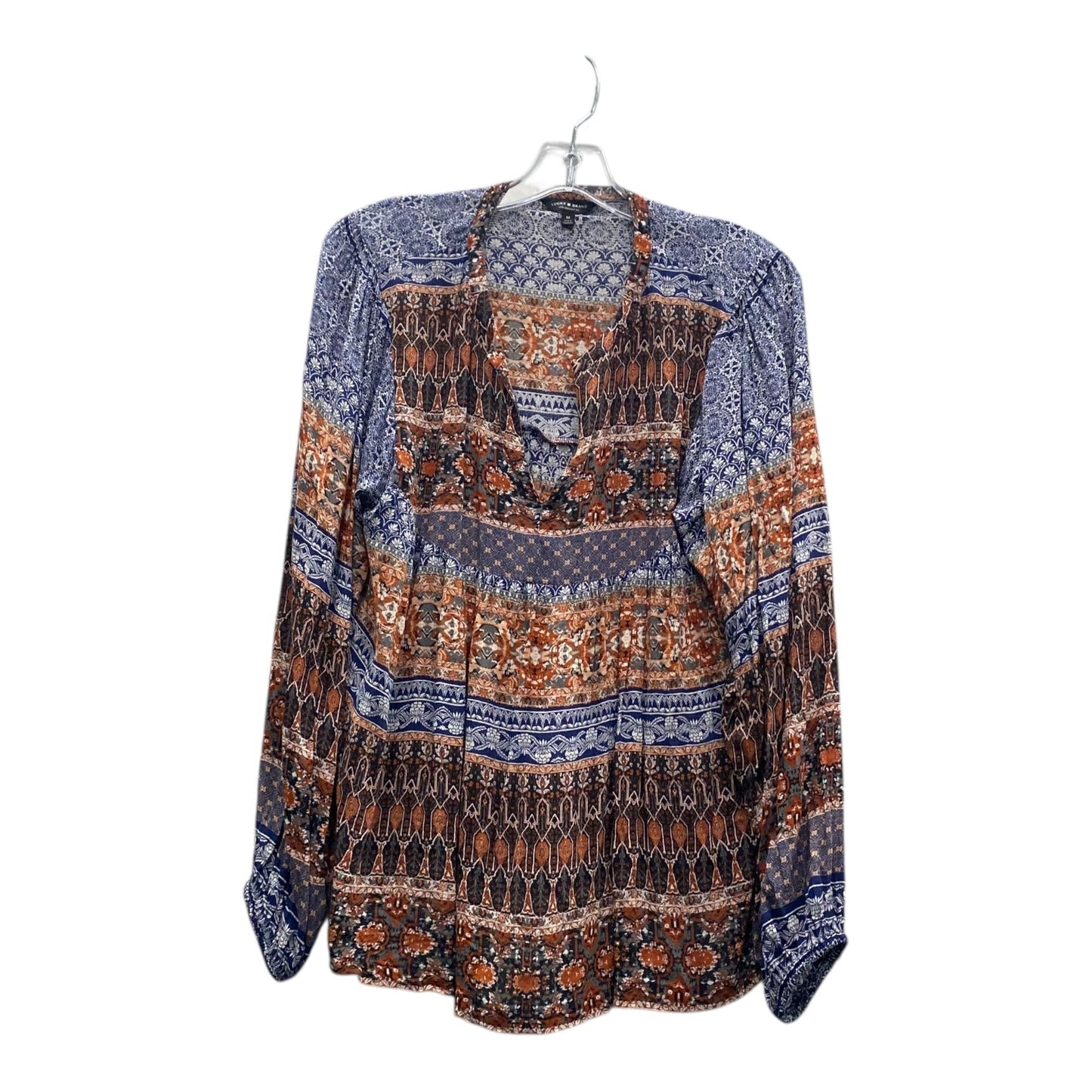 Top Ls By Lucky Brand In Blue & Orange, Size:M
