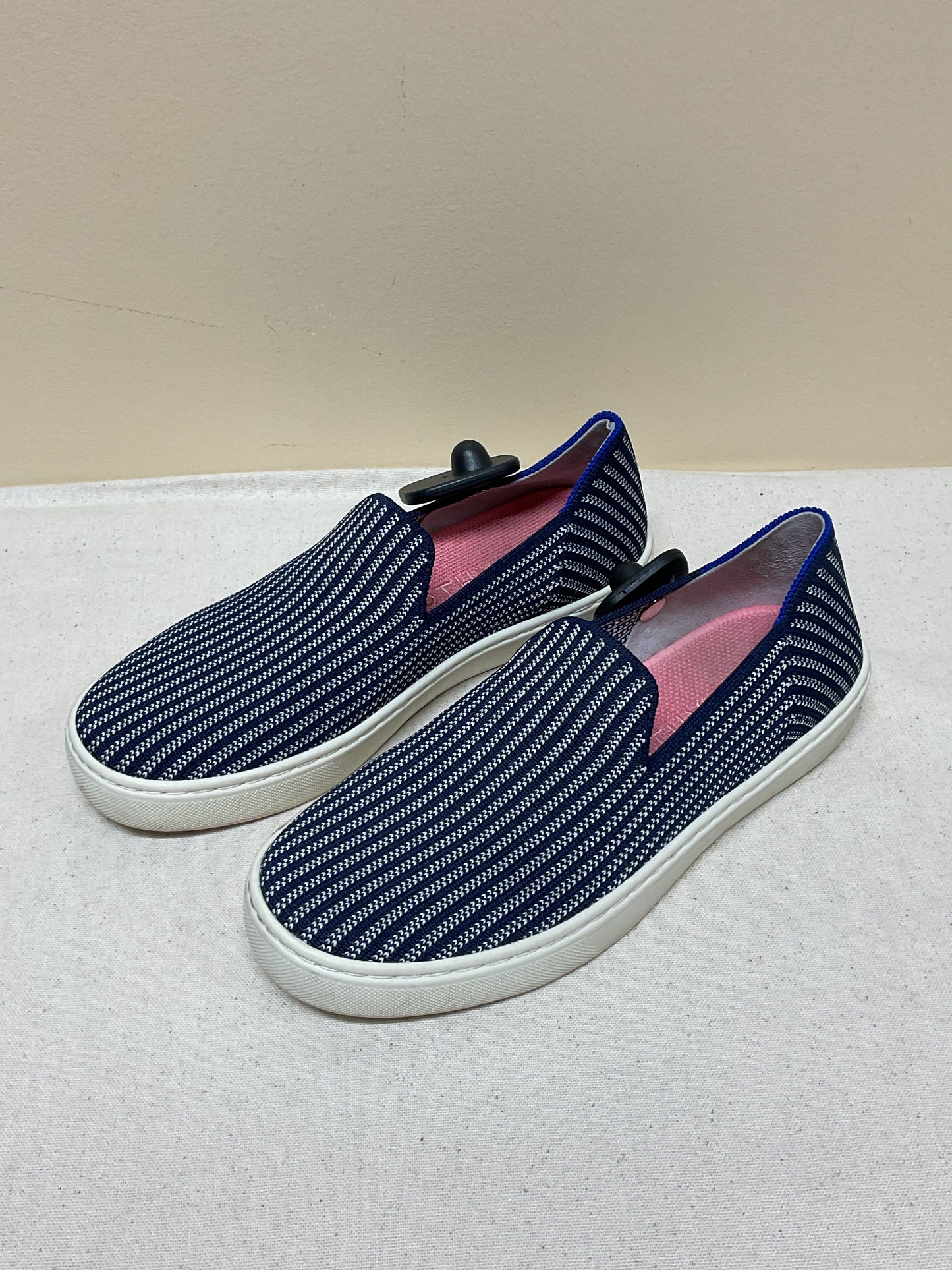 Shoes Flats By Rothys In Blue & White, Size:6