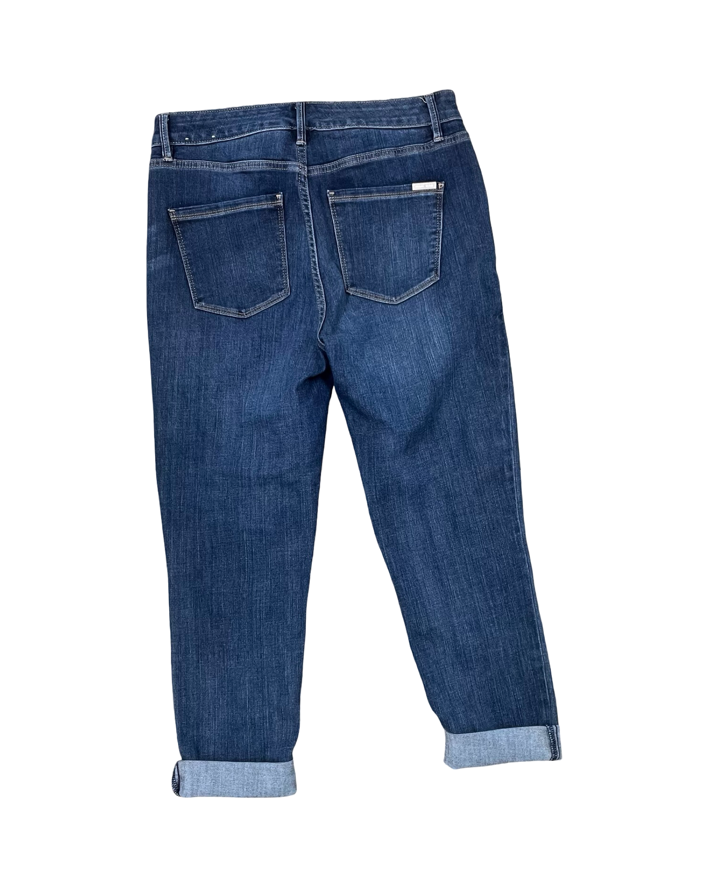 Jeans Cropped By White House Black Market In Blue Denim, Size:4
