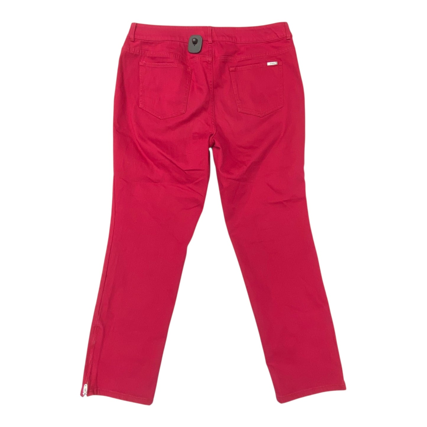 Jeans Straight By Chicos In Pink Denim, Size:14