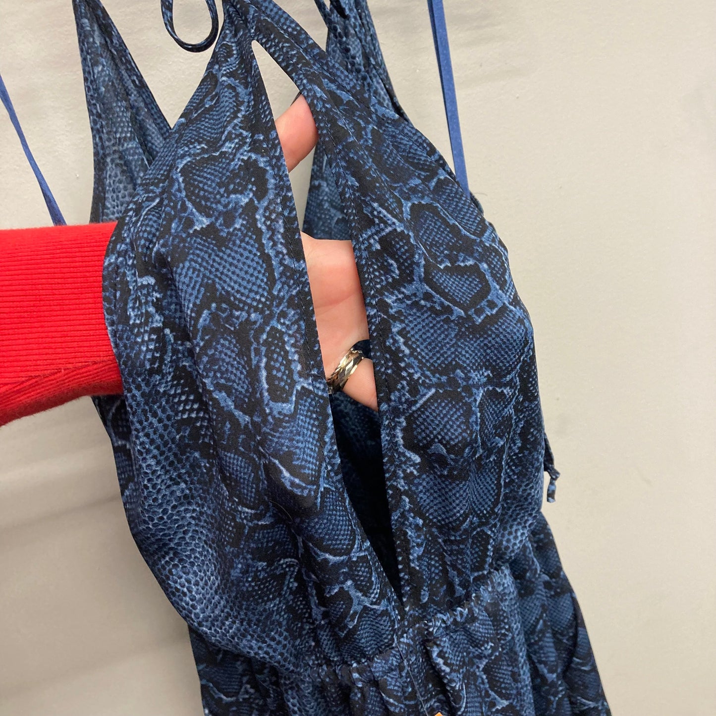 Jumpsuit By Bcbgmaxazria In Snakeskin Print, Size:M