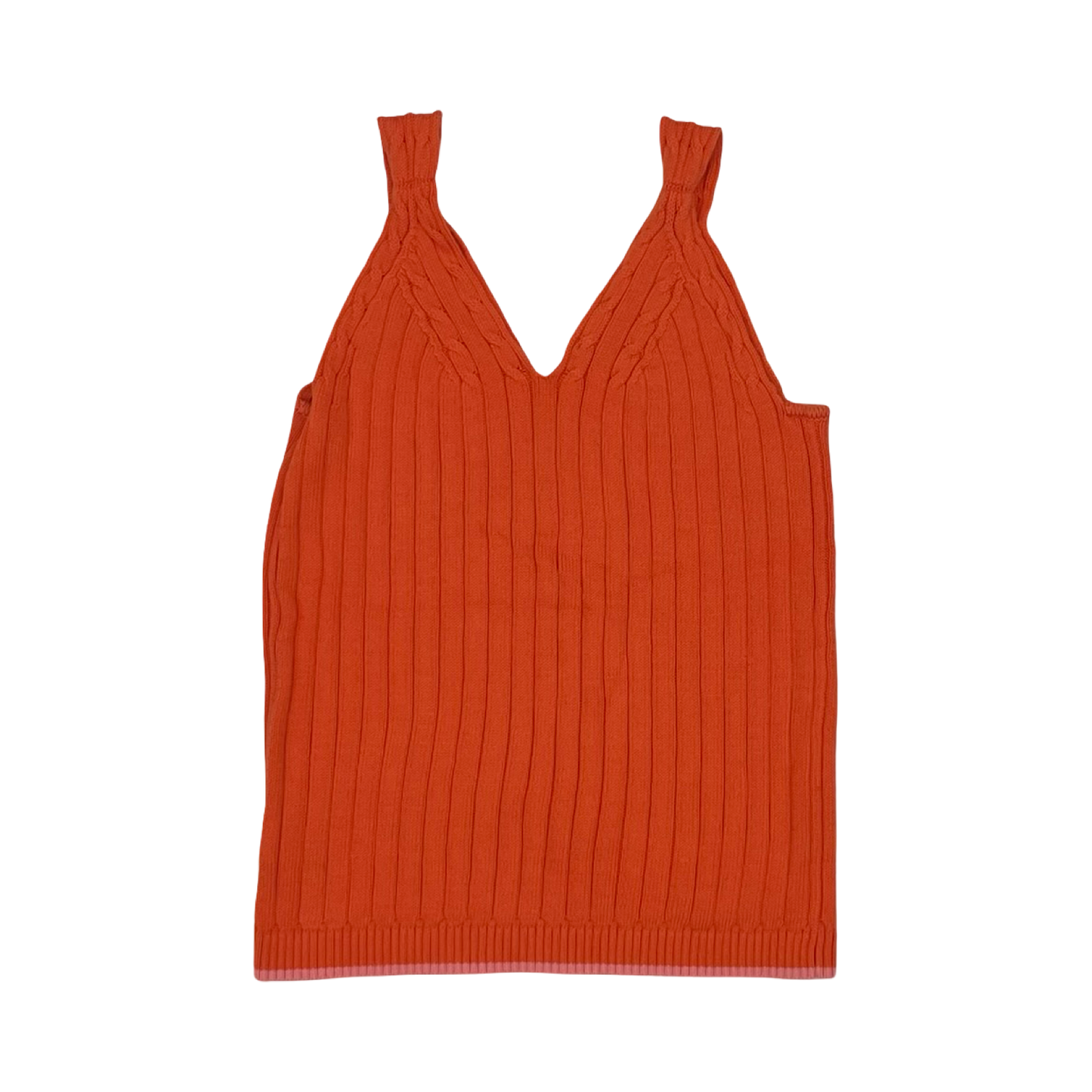 Top Sleeveless By Talbots In Orange, Size:Sp