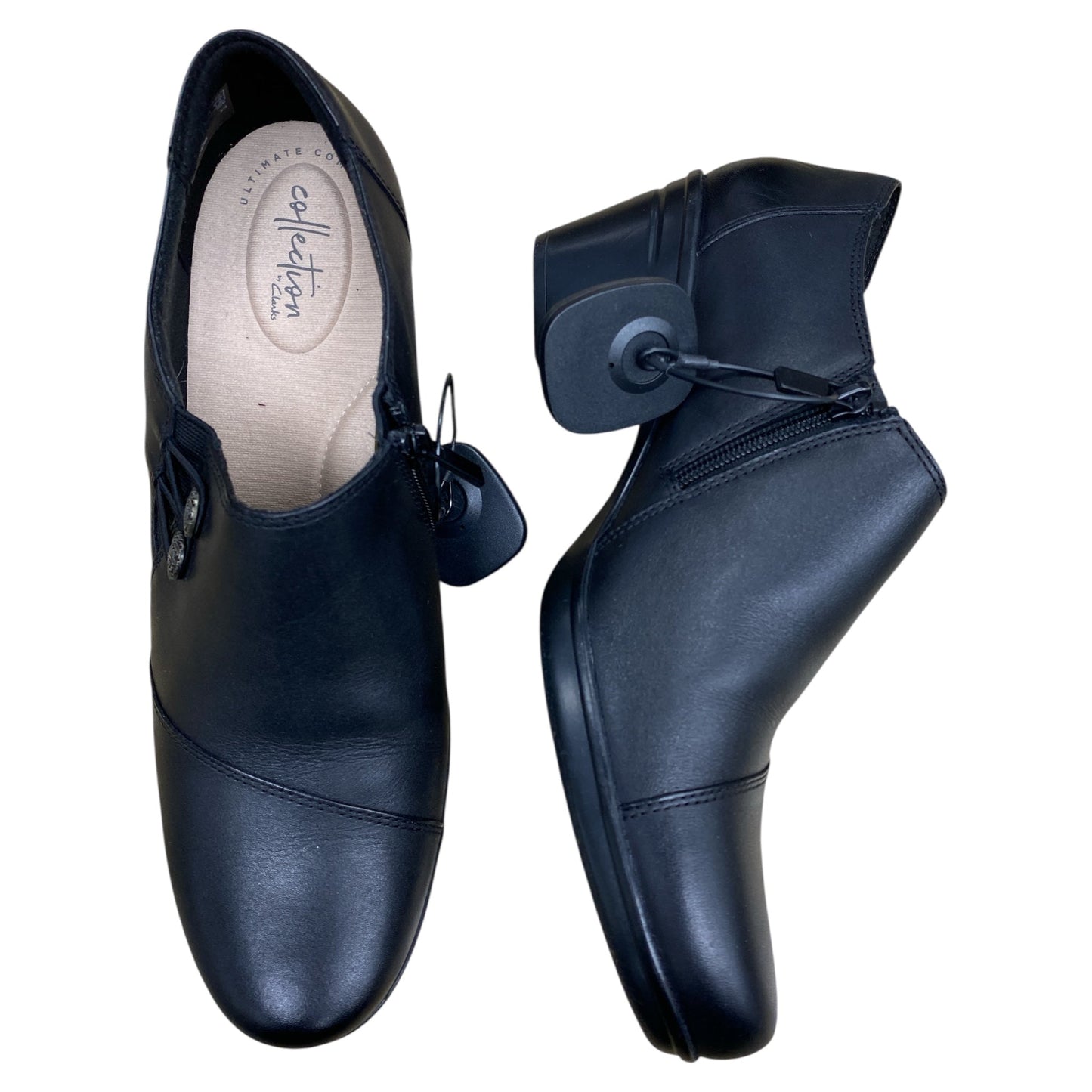 Shoes Heels Block By Clarks In Black, Size:11
