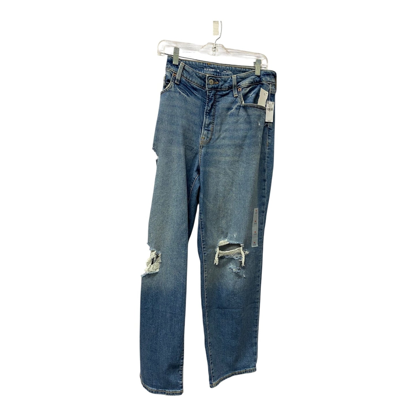 Jeans Wide Leg By Old Navy In Blue, Size:16