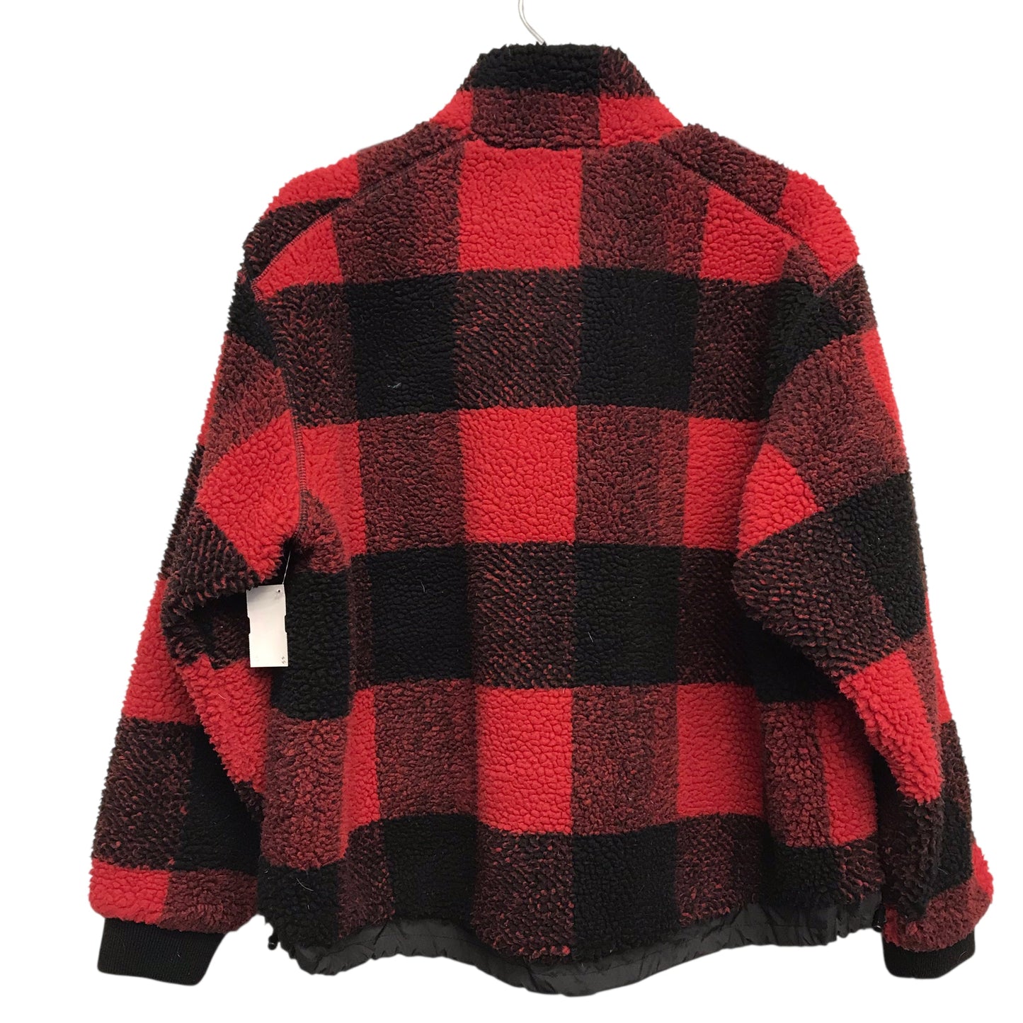 Jacket Faux Fur & Sherpa By American Eagle In Plaid Pattern, Size:S